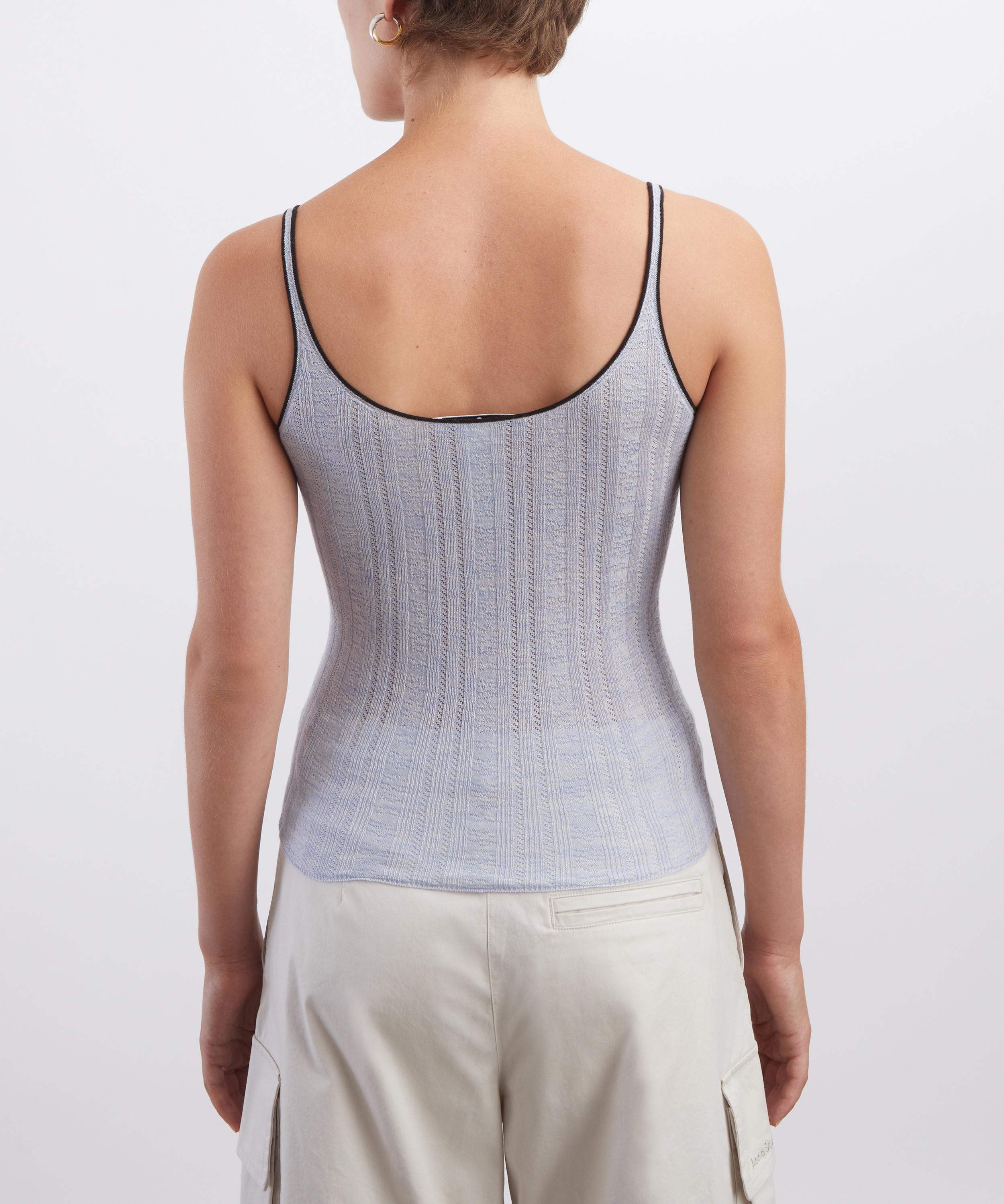 Acne Studios - Silk Blend Bow Tank Top image number 3