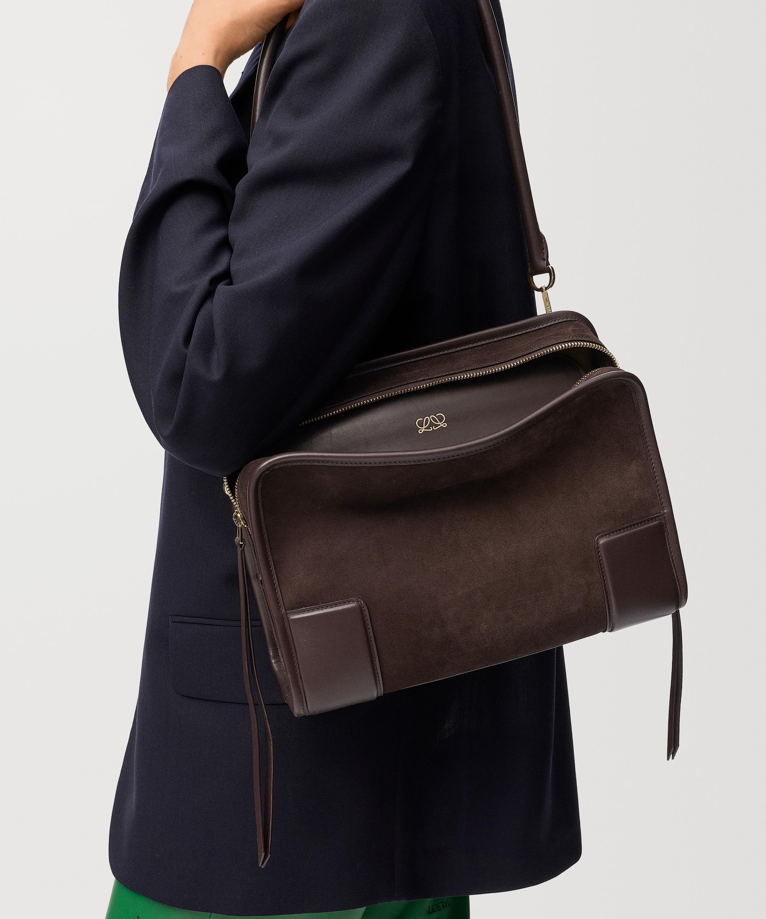 Loewe - Medium Amazona 180 Suede Top Handle Bag image number 1