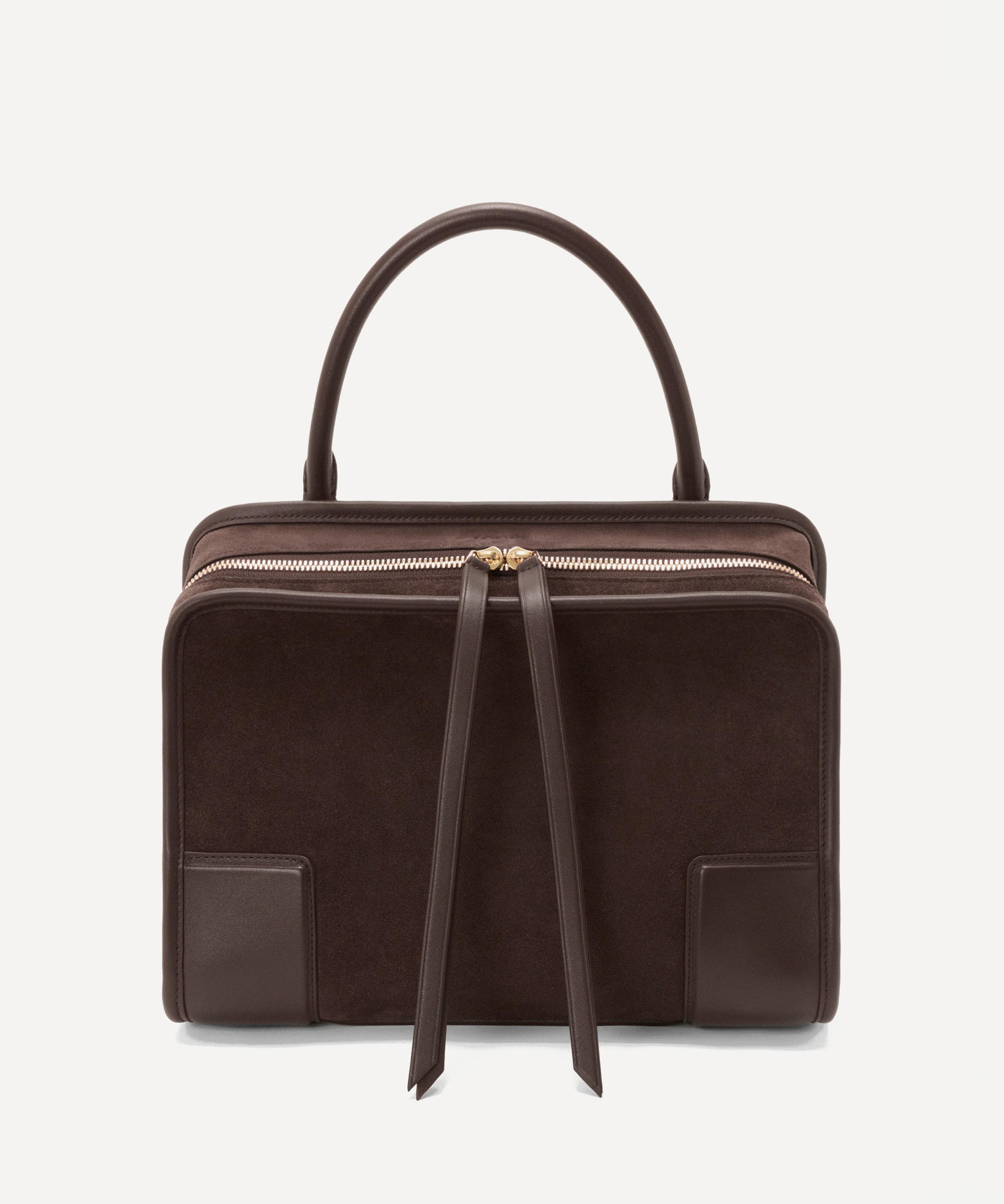 Loewe - Medium Amazona 180 Suede Top Handle Bag image number 7