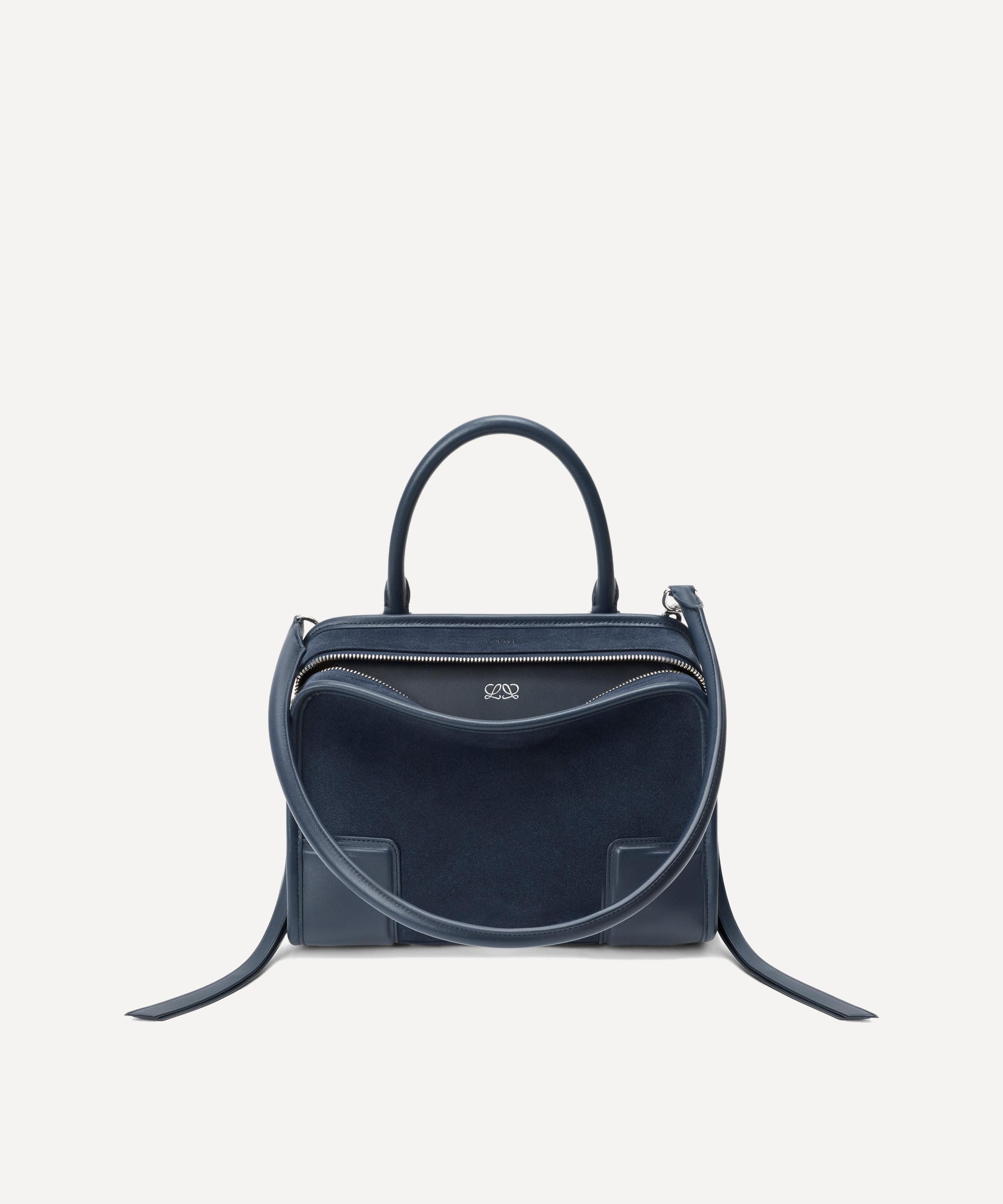 Loewe - Small Amazona 180 Deep Navy Leather Top Handle Bag image number 1