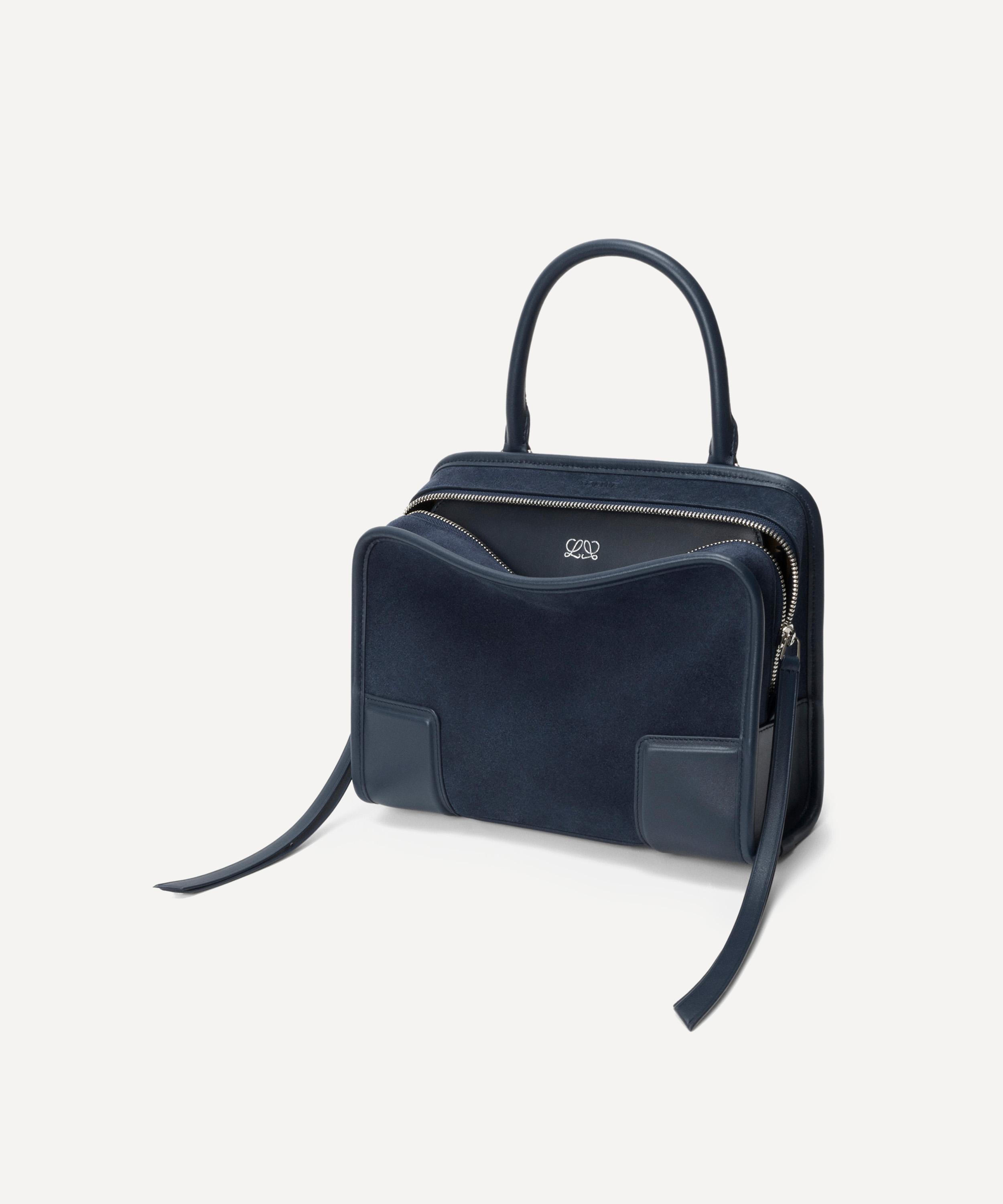 Loewe - Small Amazona 180 Deep Navy Leather Top Handle Bag image number 2