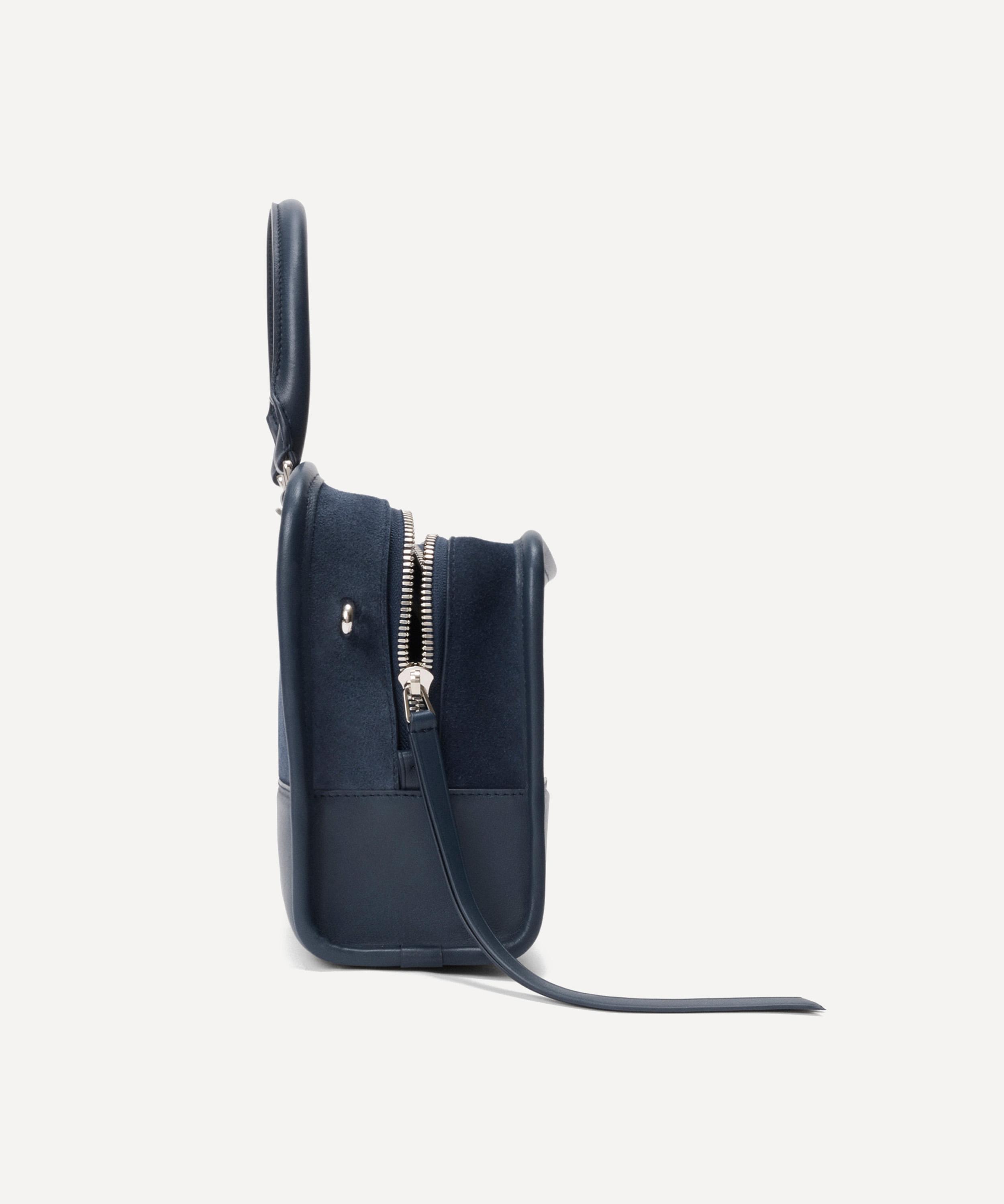 Loewe - Small Amazona 180 Deep Navy Leather Top Handle Bag image number 3