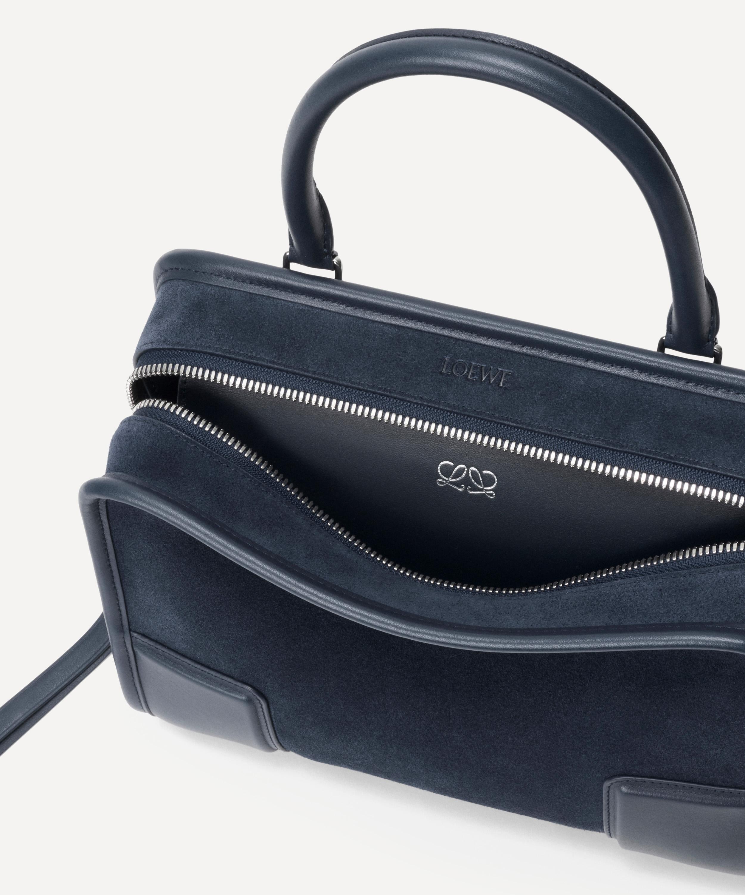 Loewe - Small Amazona 180 Deep Navy Leather Top Handle Bag image number 6