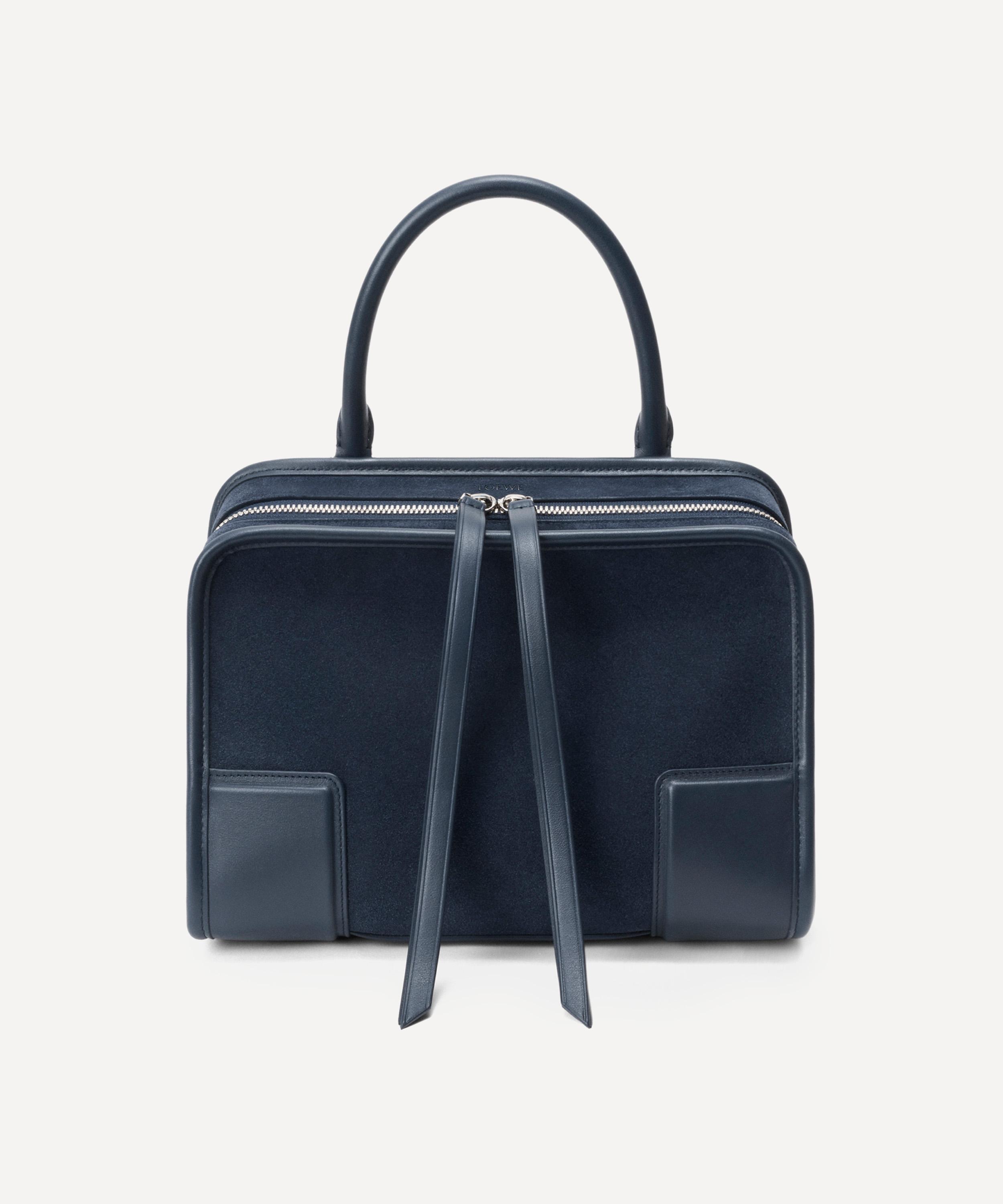 Loewe - Small Amazona 180 Deep Navy Leather Top Handle Bag image number 8