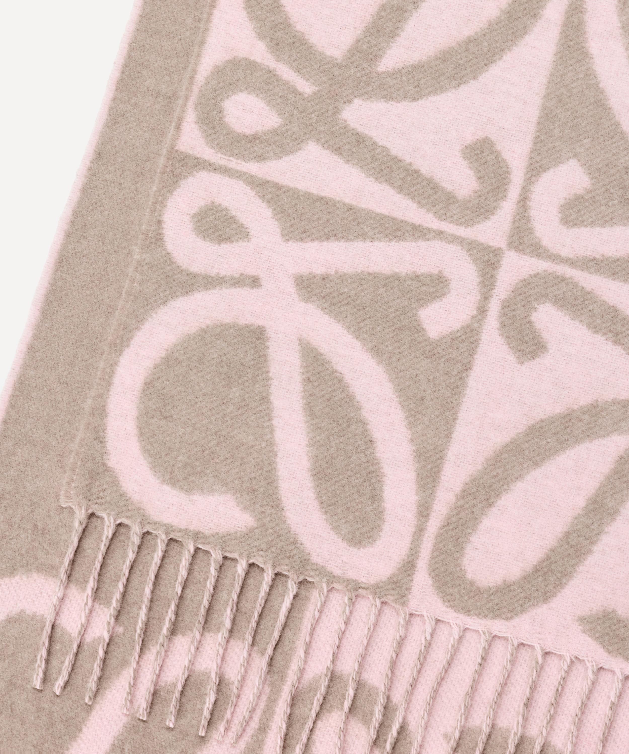 Loewe - Anagram Light Pink Wool-Blend Scarf image number 2