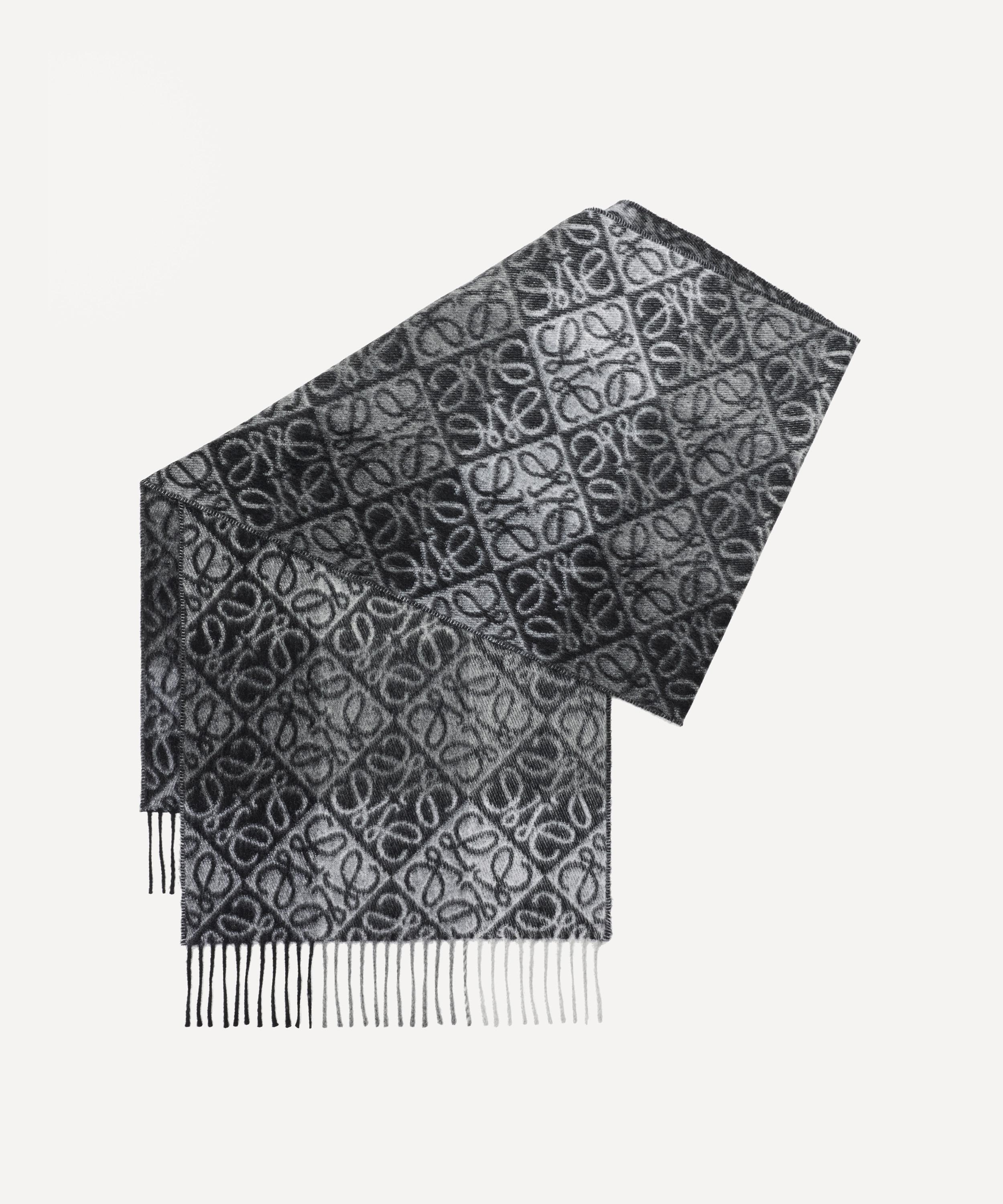 Loewe - Black Anagram Wool-Blend Scarf