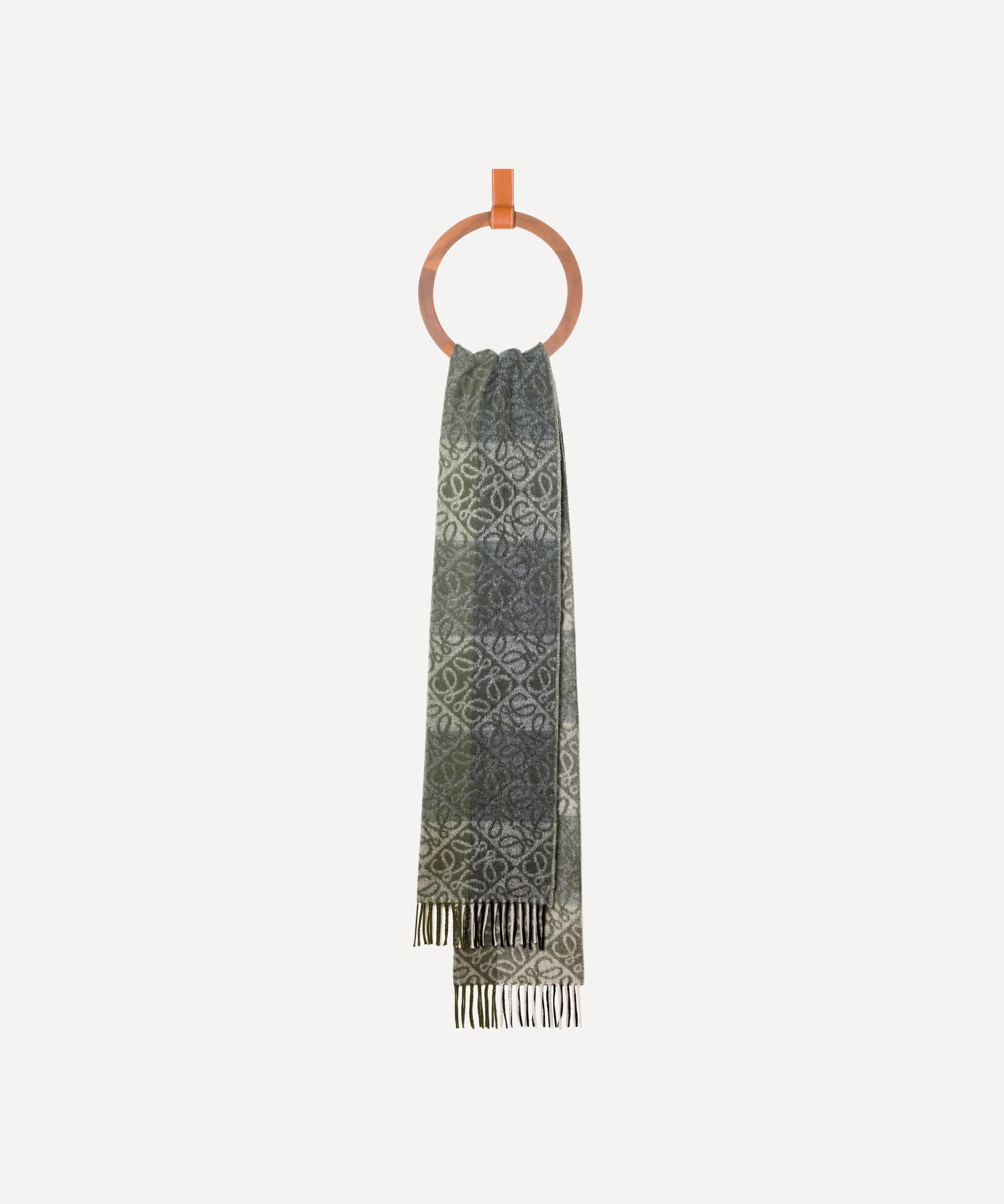 Loewe - Green Anagram Wool-Blend Scarf image number 1
