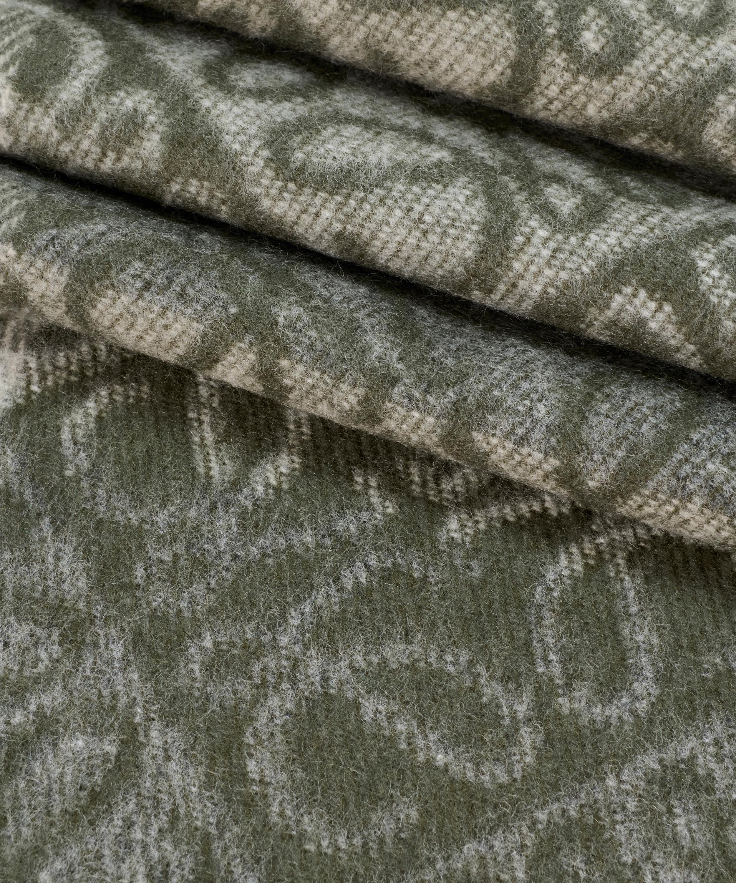 Loewe - Green Anagram Wool-Blend Scarf image number 2