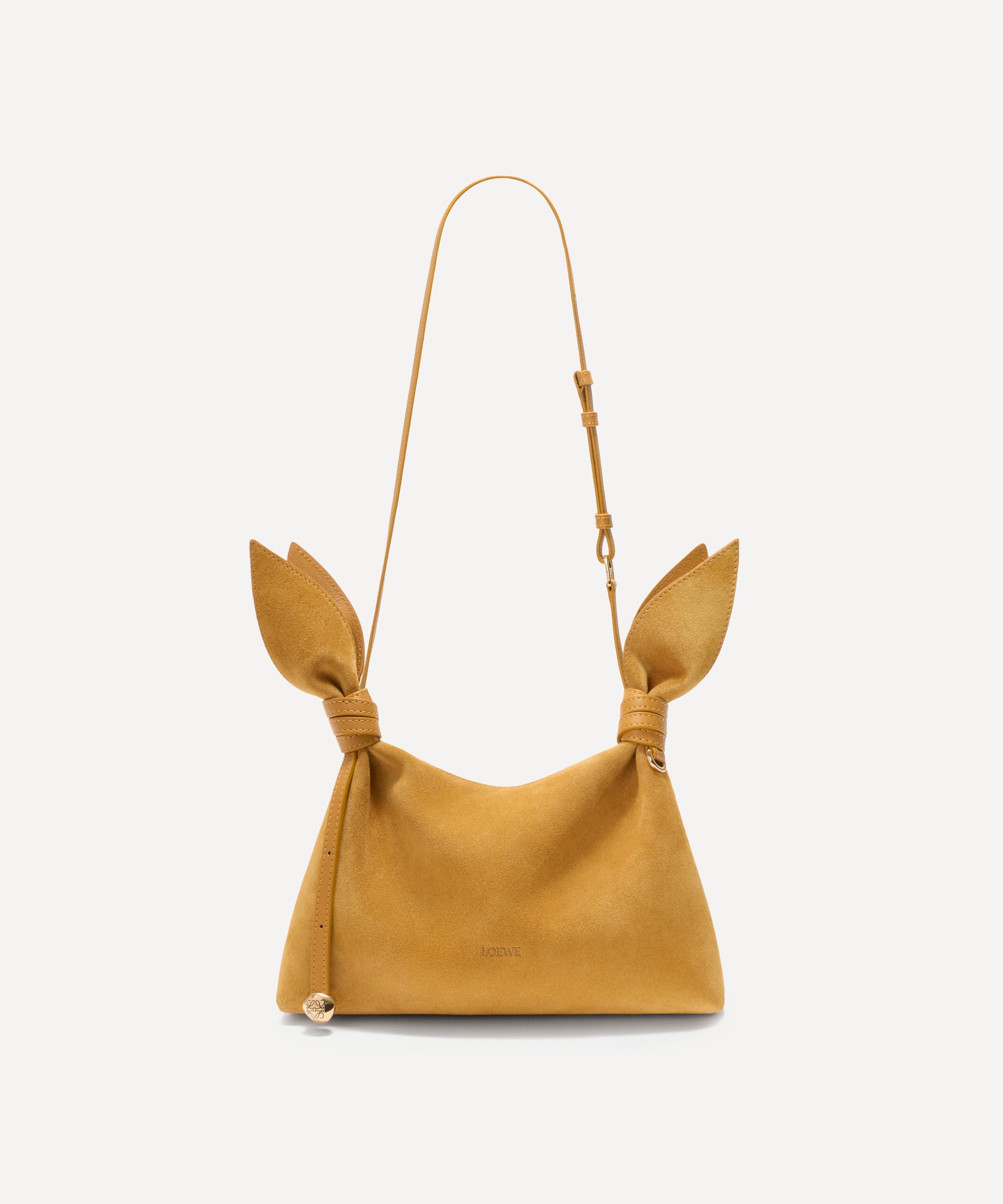 Loewe - Mini Scarf Ochre Suede Shoulder Bag image number 10