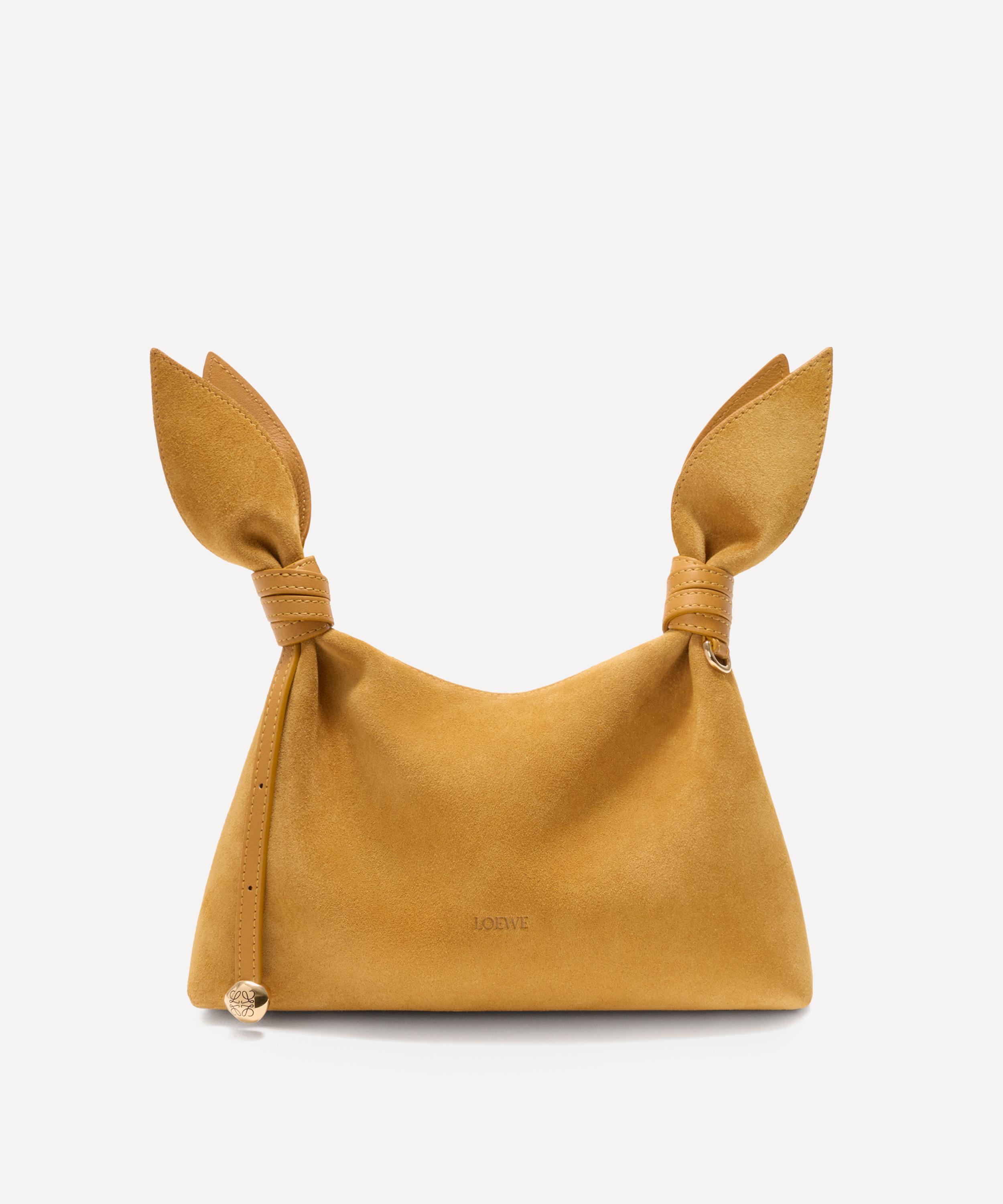 Loewe - Mini Scarf Ochre Suede Shoulder Bag