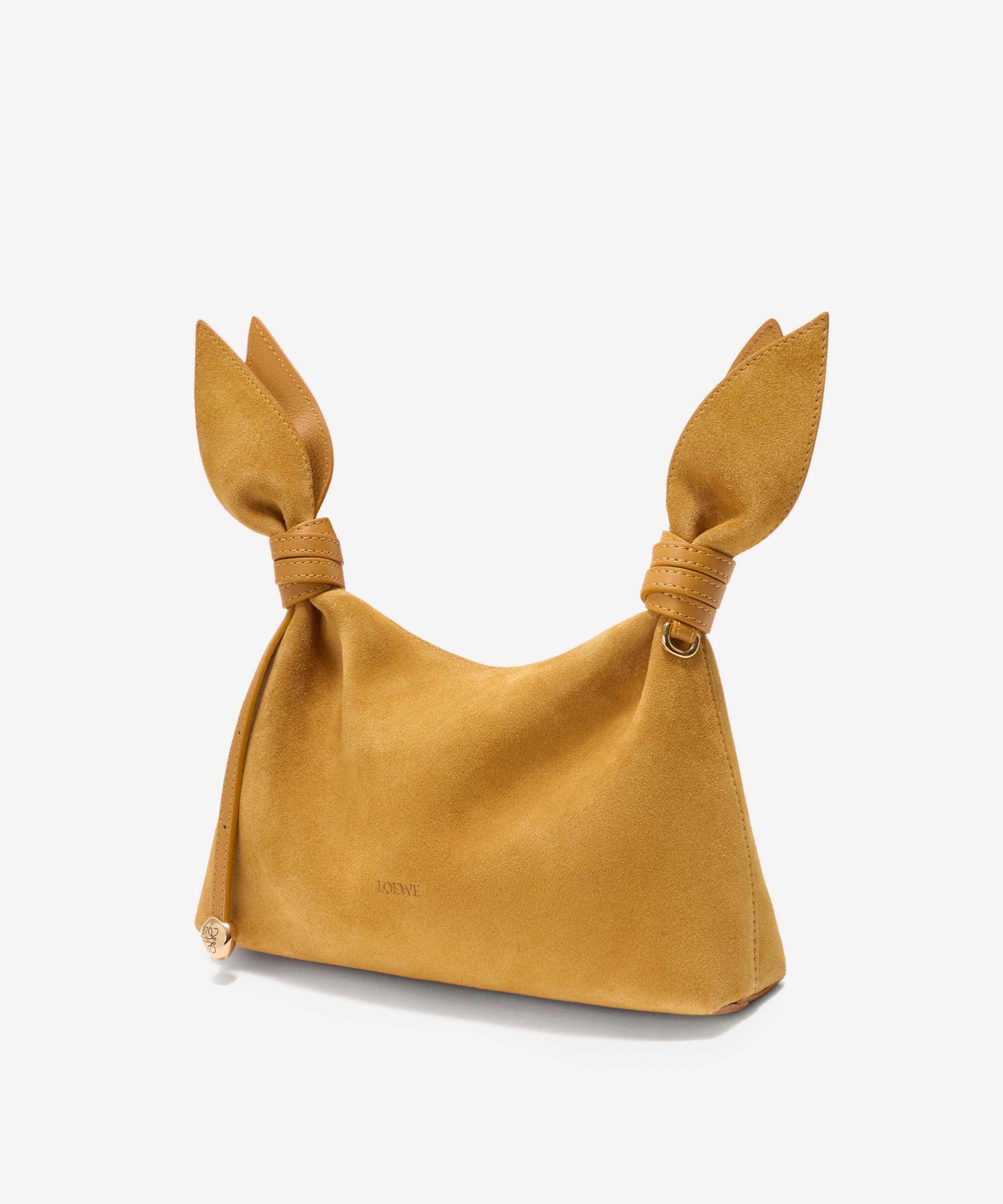 Loewe - Mini Scarf Ochre Suede Shoulder Bag image number 2