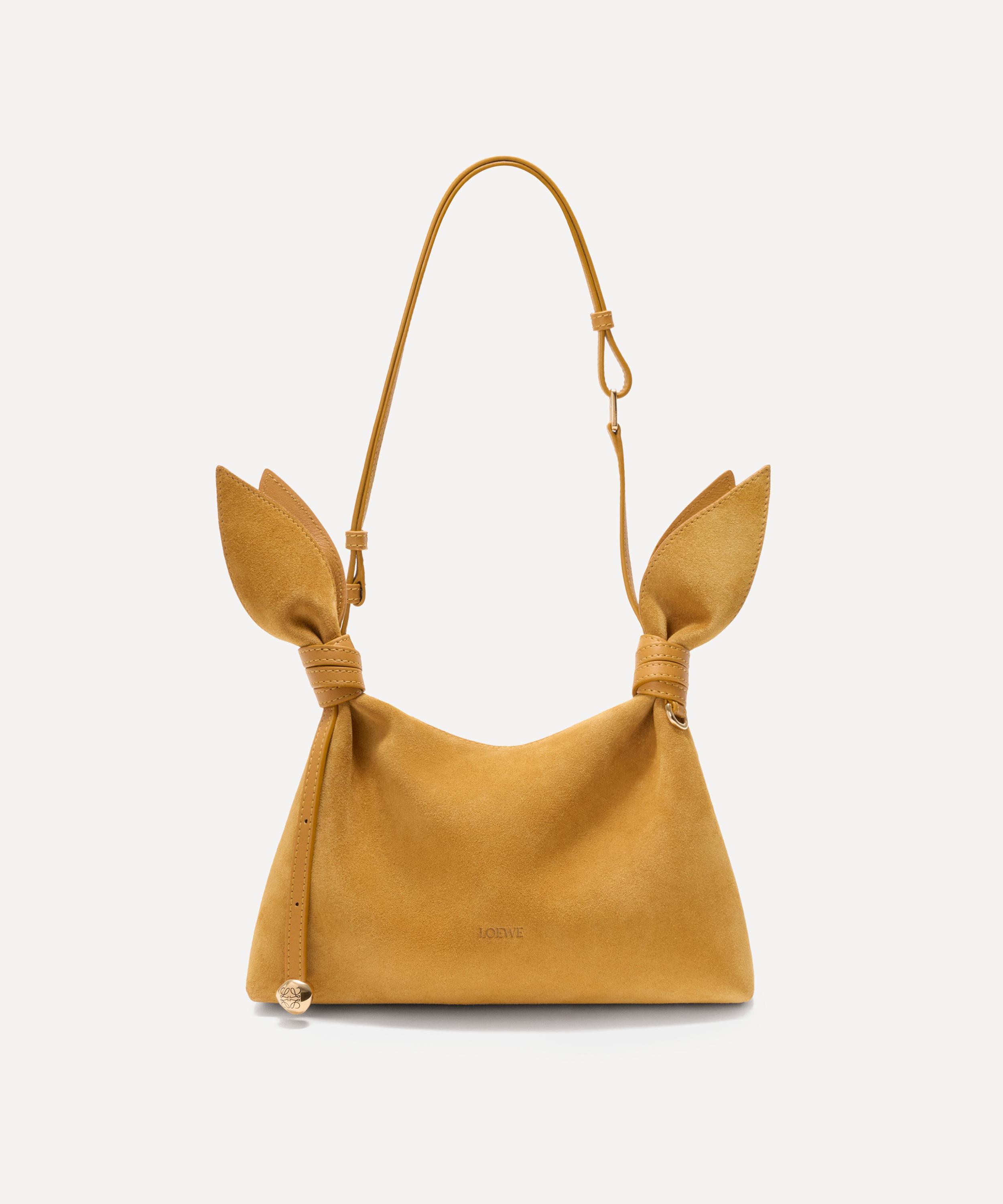 Loewe - Mini Scarf Ochre Suede Shoulder Bag image number 5
