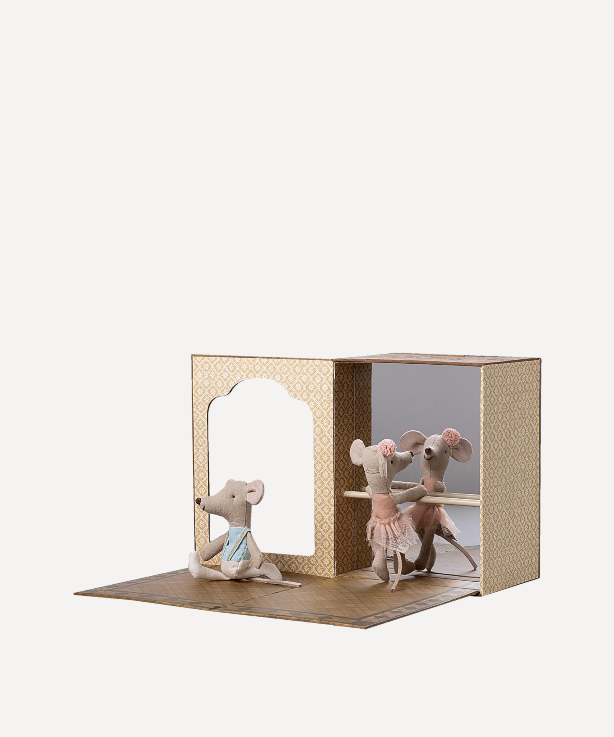 Maileg - Ballet Mice in Dance Studio Toy Box