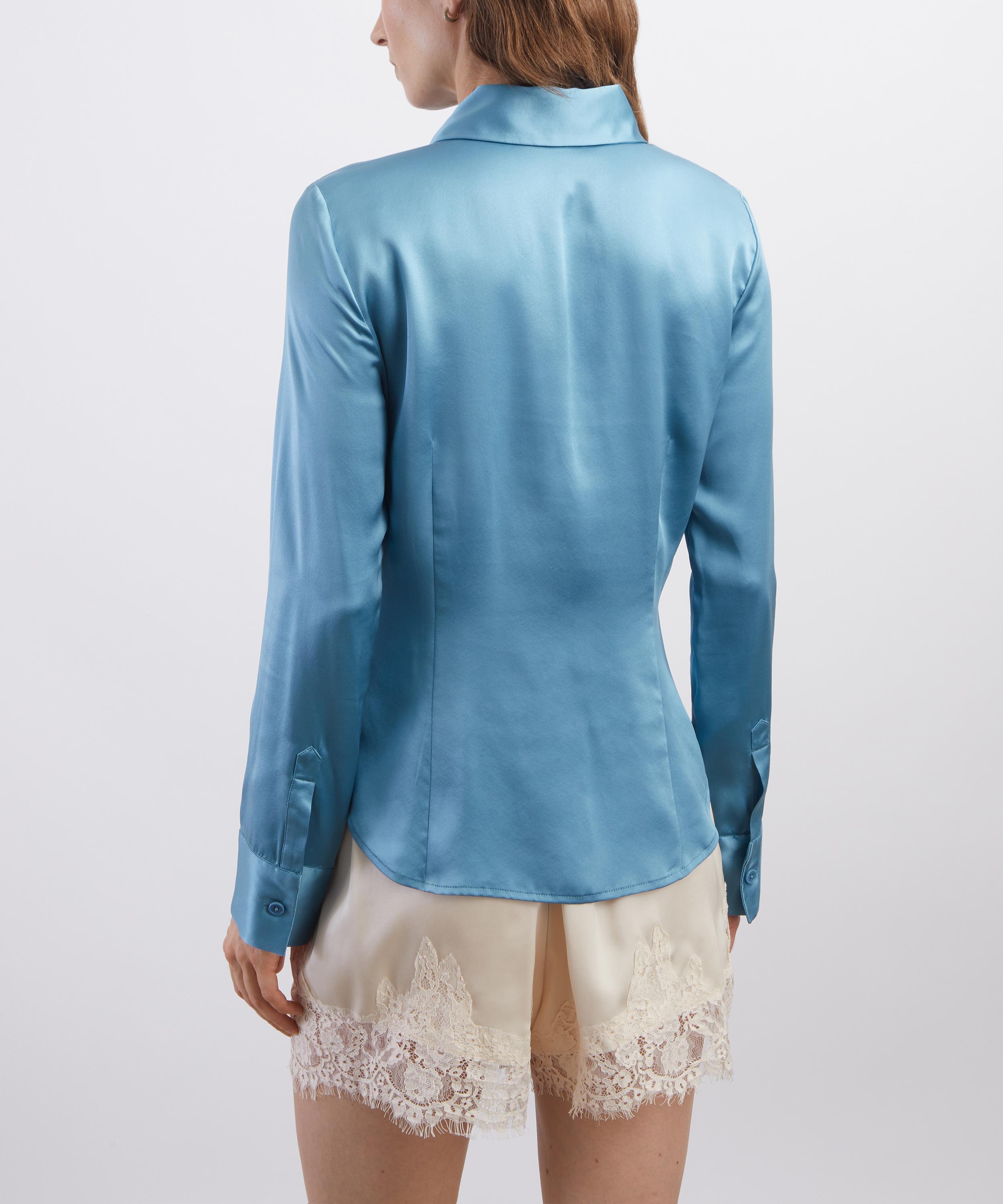 Reformation - Raya Fitted Silk Shirt image number 3