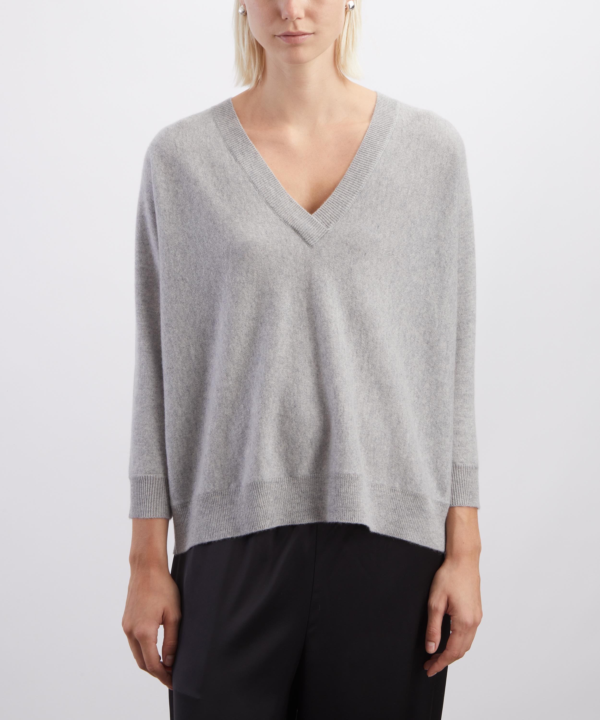 LISA YANG - Kenny V-Neck Cashmere Jumper image number 2