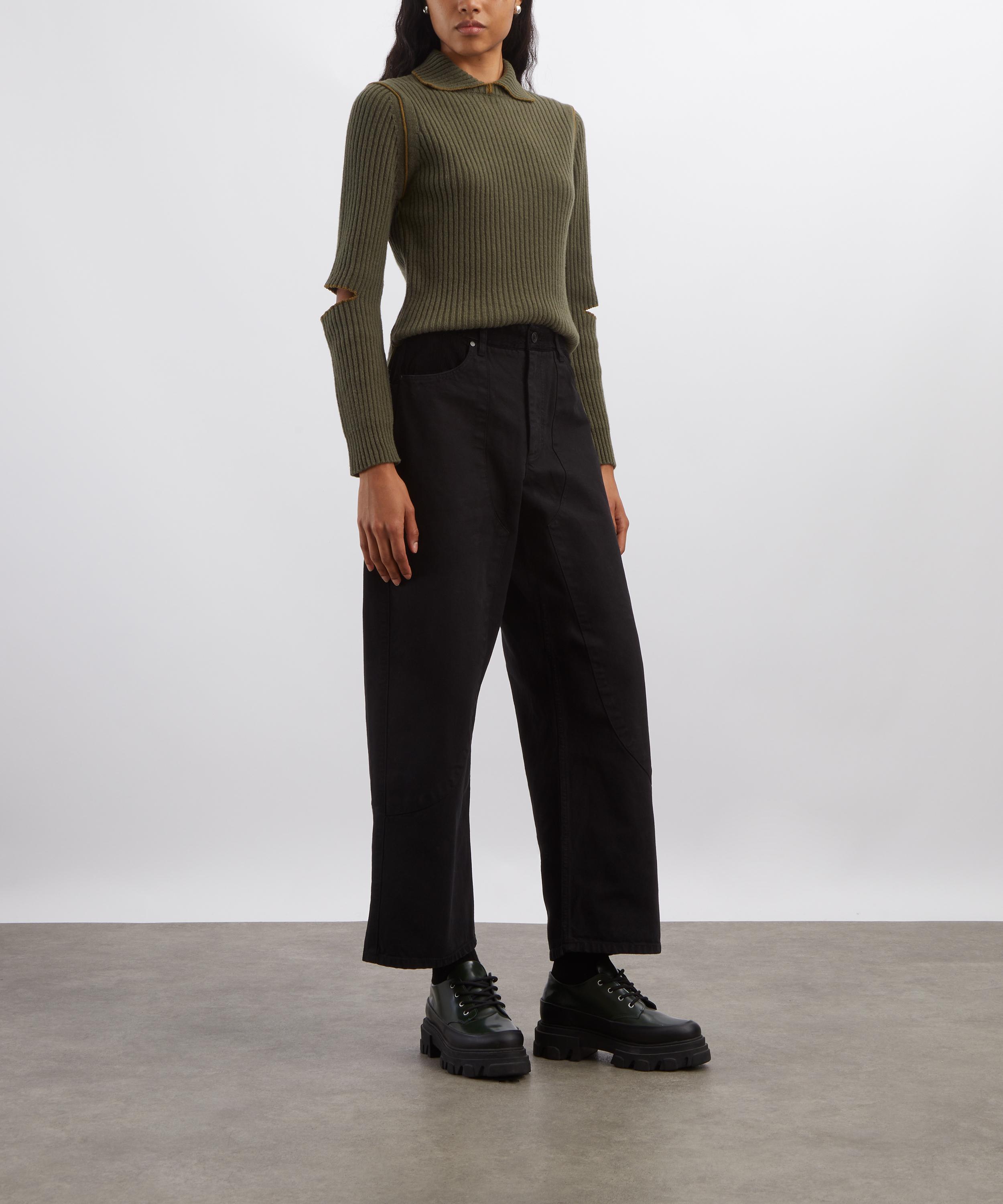 YMC - Needle High-Waist Straight-Leg Trousers image number 1