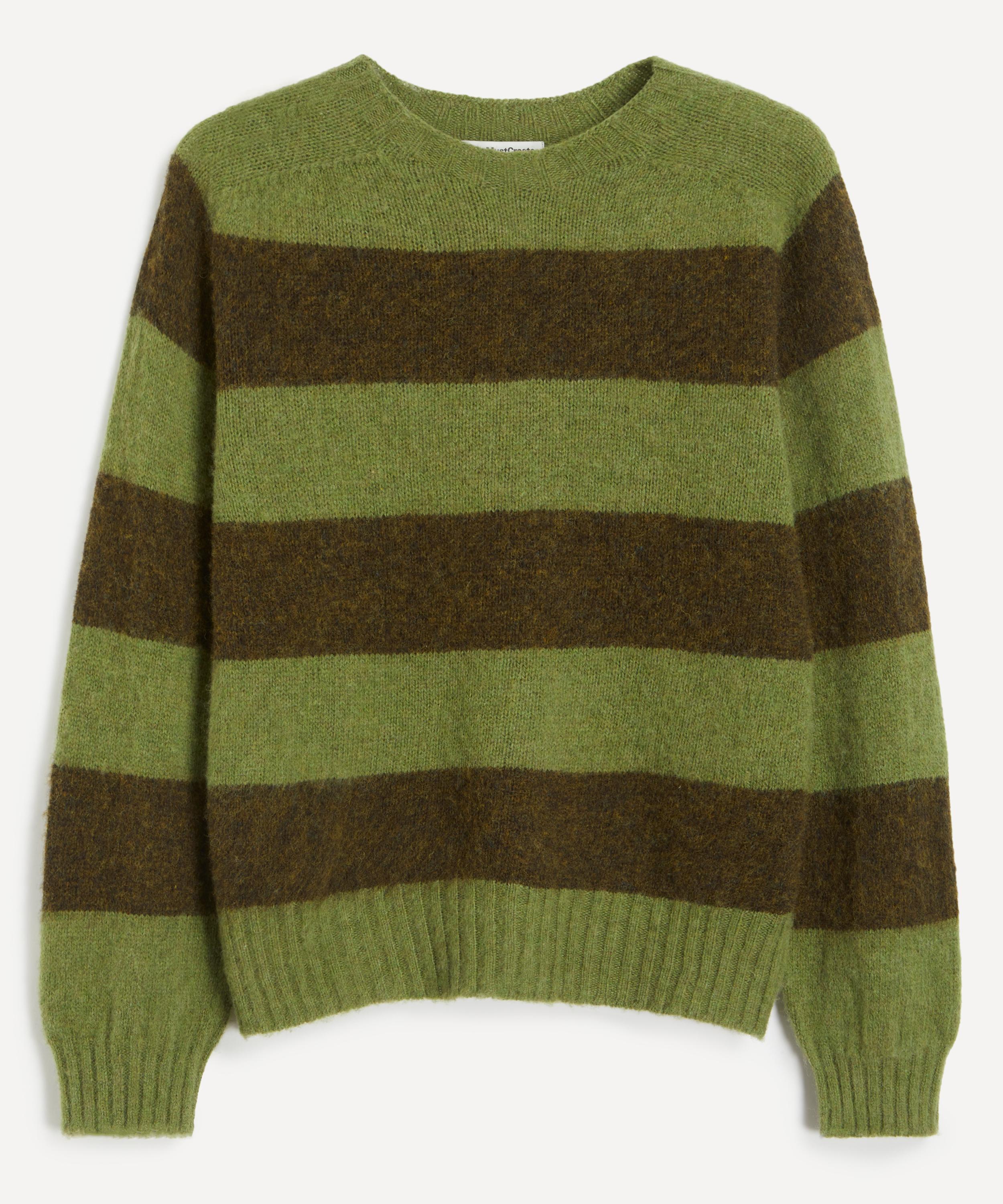 YMC - Jets Crew Stripe Knit Jumper