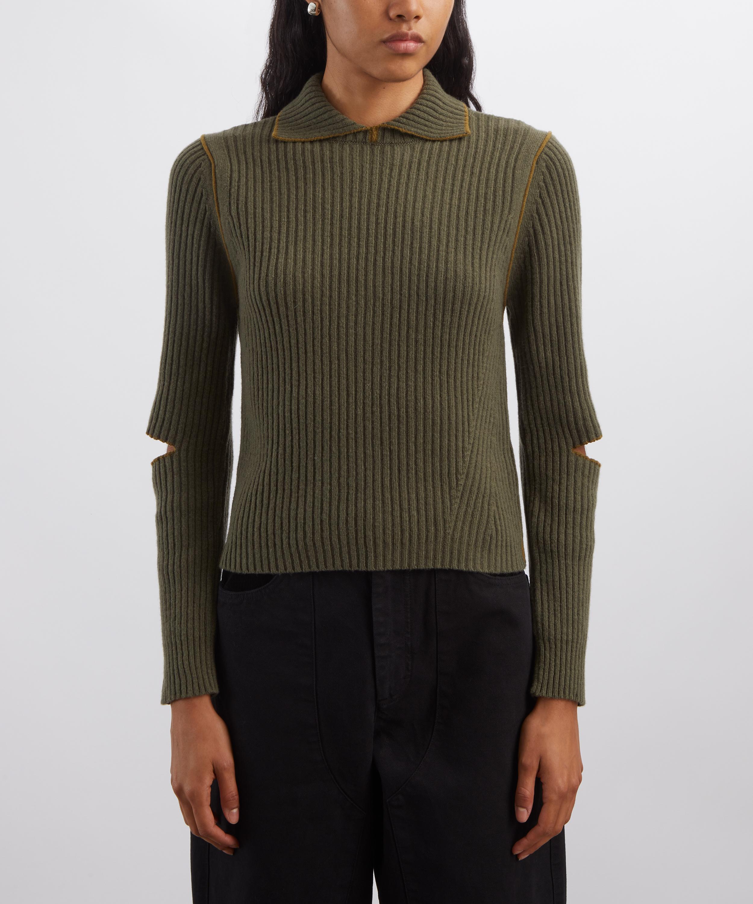 YMC - Peeka Ribbed Knit Jumper image number 2