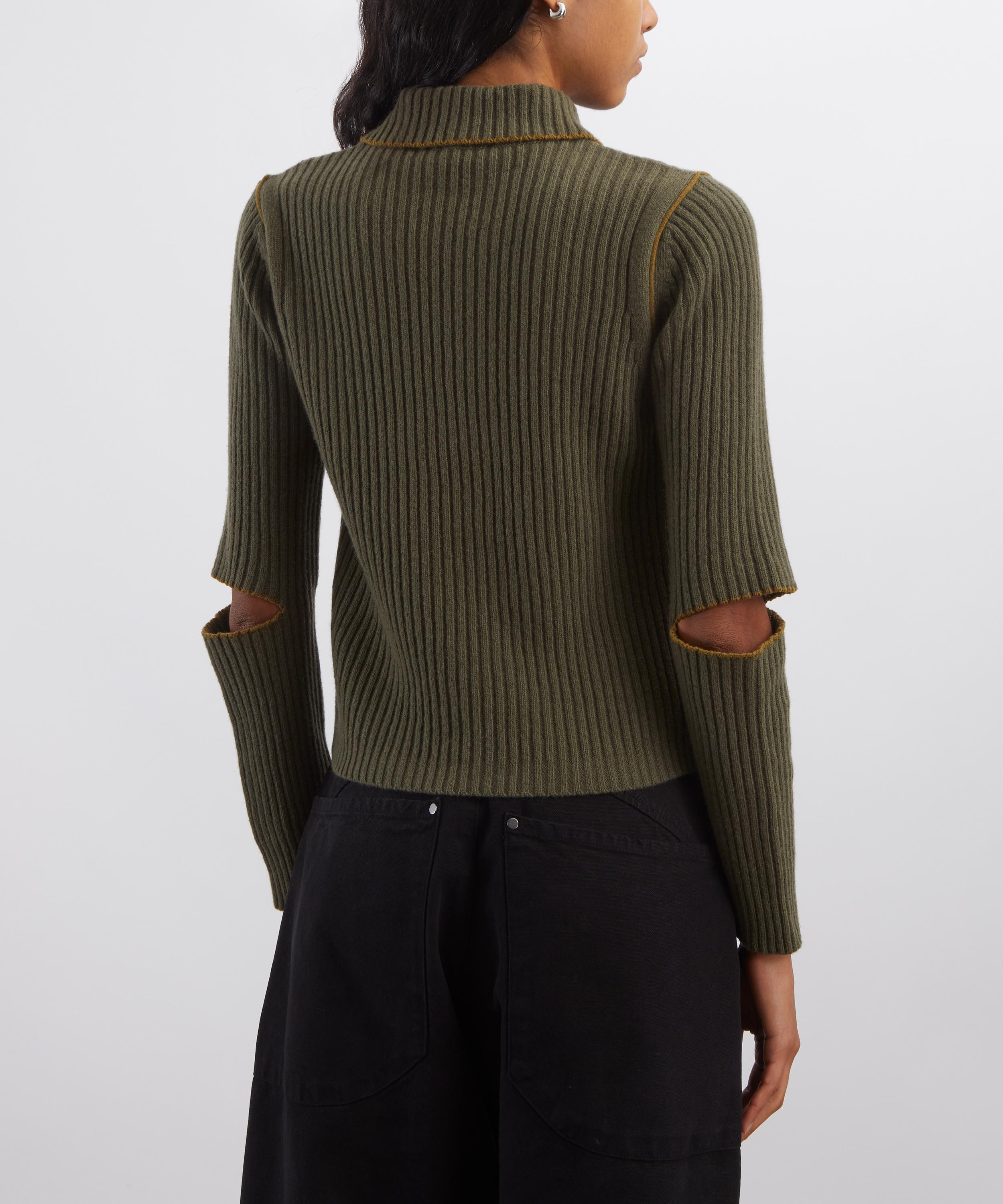 YMC - Peeka Ribbed Knit Jumper image number 3
