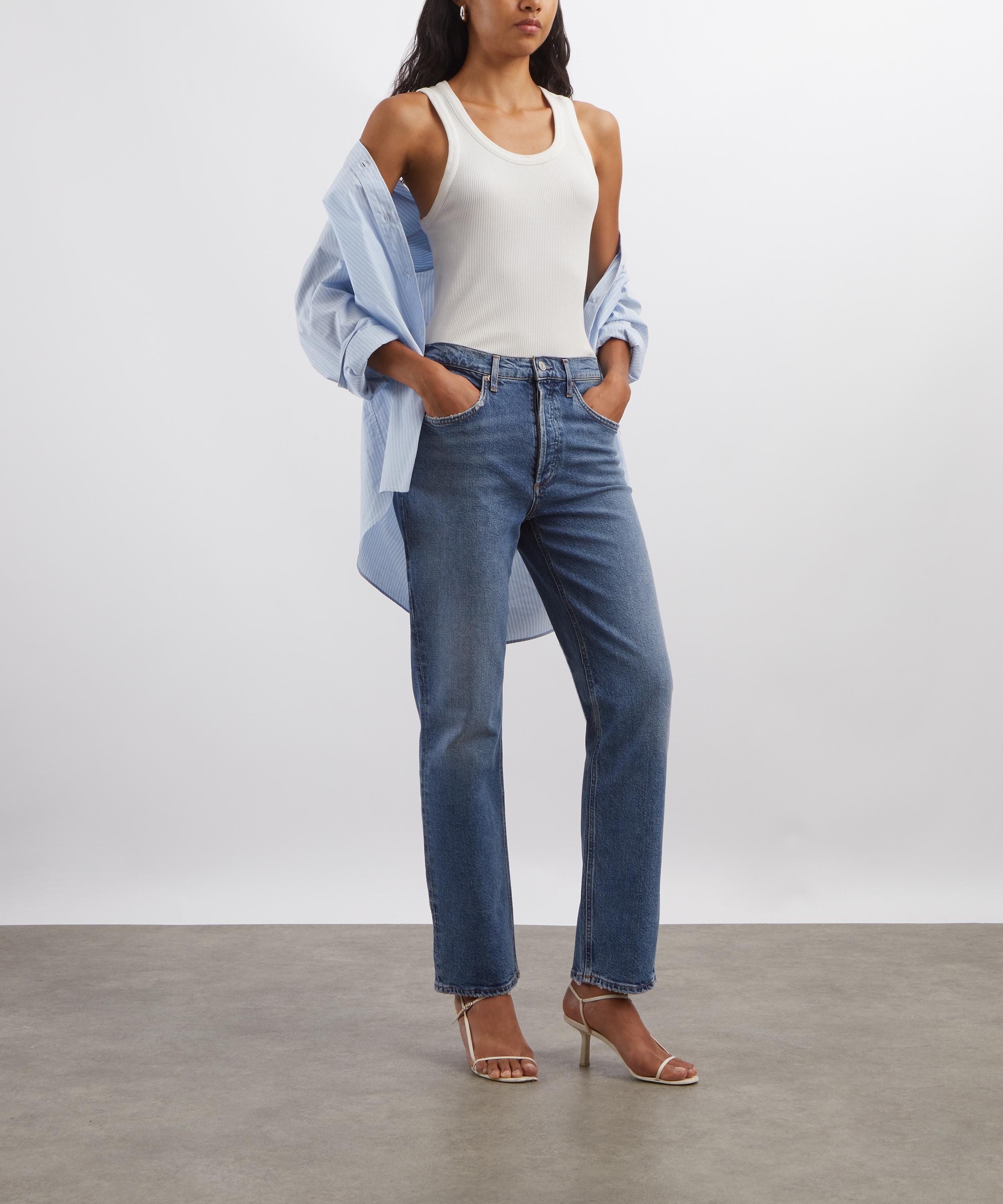 AGOLDE - Lana Straight-Leg Jeans in Waive image number 1