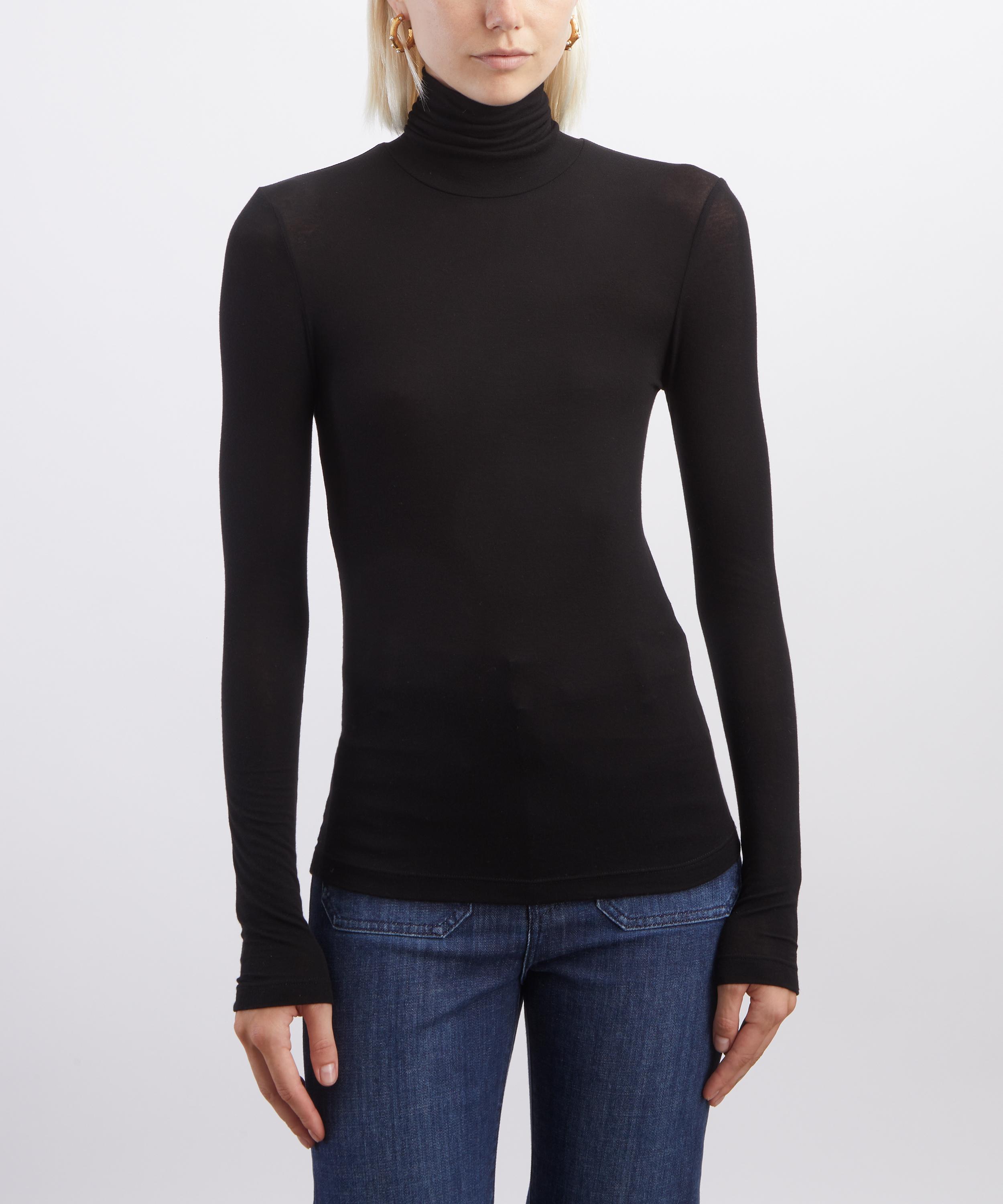AGOLDE - Black Pascale Turtleneck Top image number 3