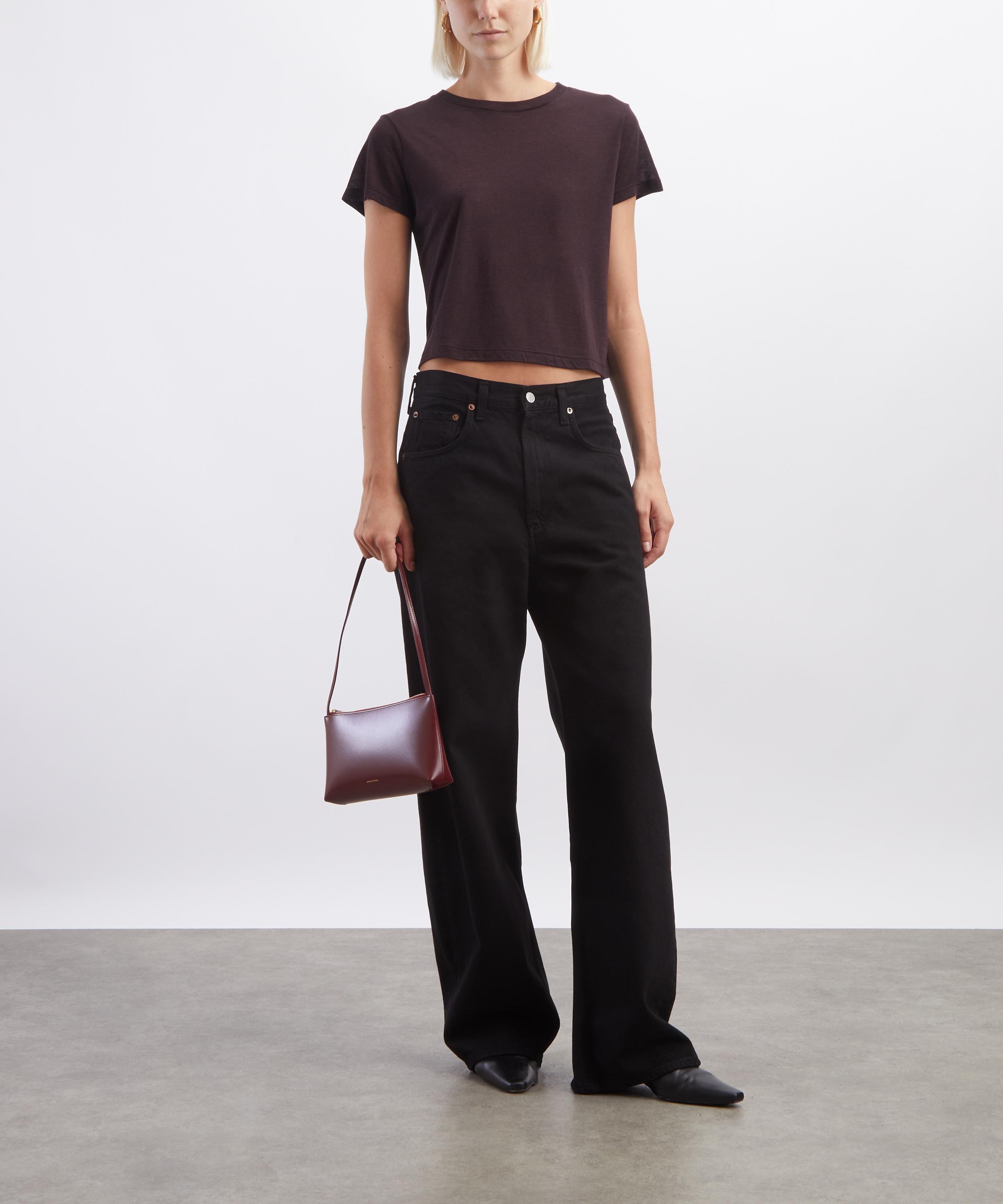 AGOLDE - Heather Plum Adine Shrunken T-Shirt image number 1