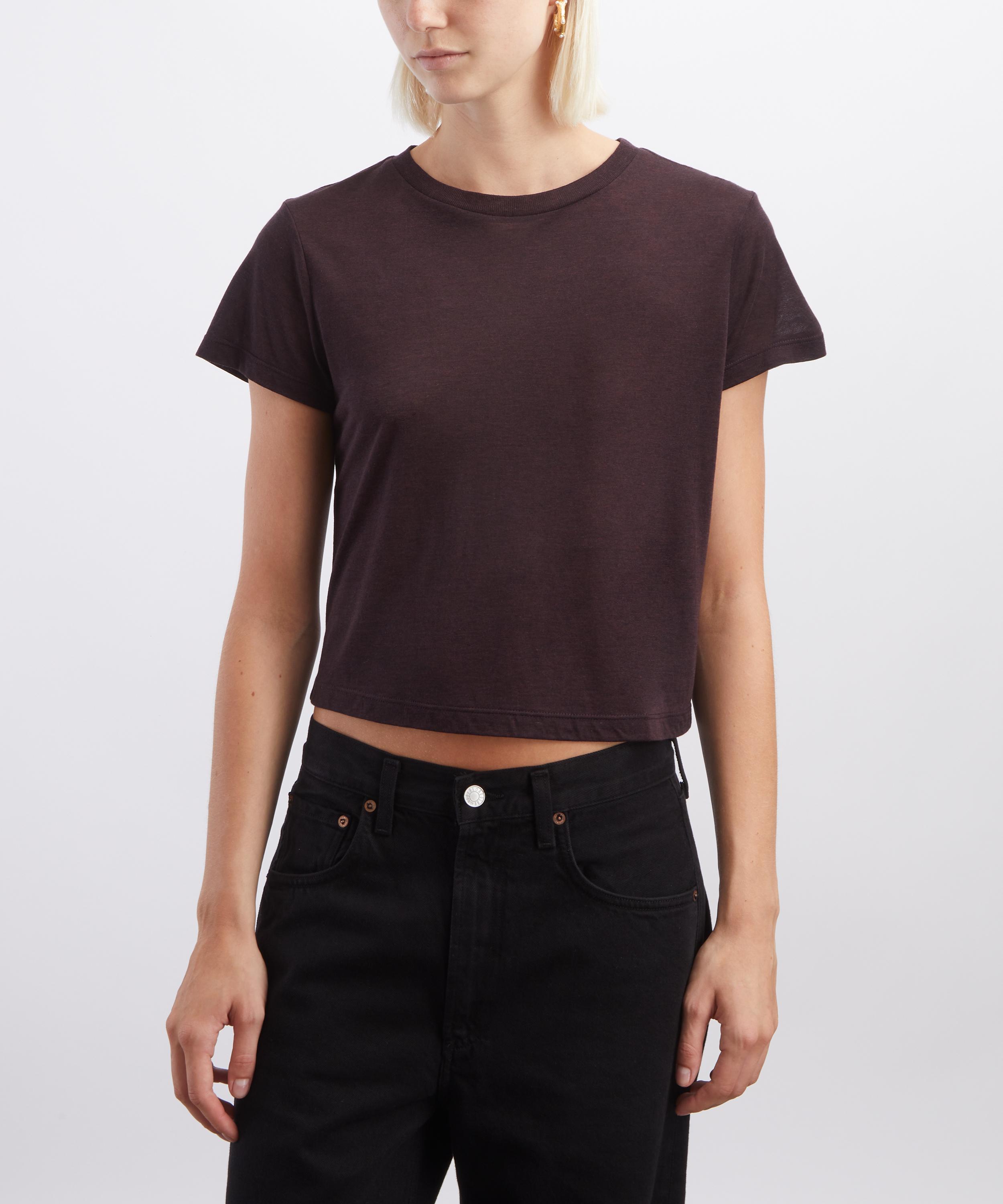 AGOLDE - Heather Plum Adine Shrunken T-Shirt image number 2