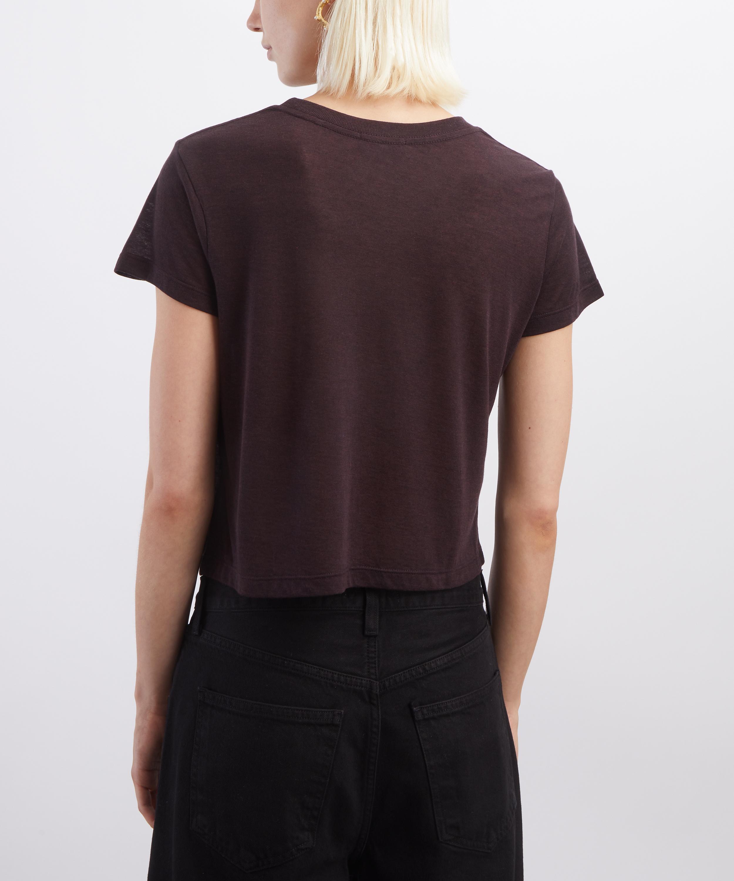 AGOLDE - Heather Plum Adine Shrunken T-Shirt image number 3