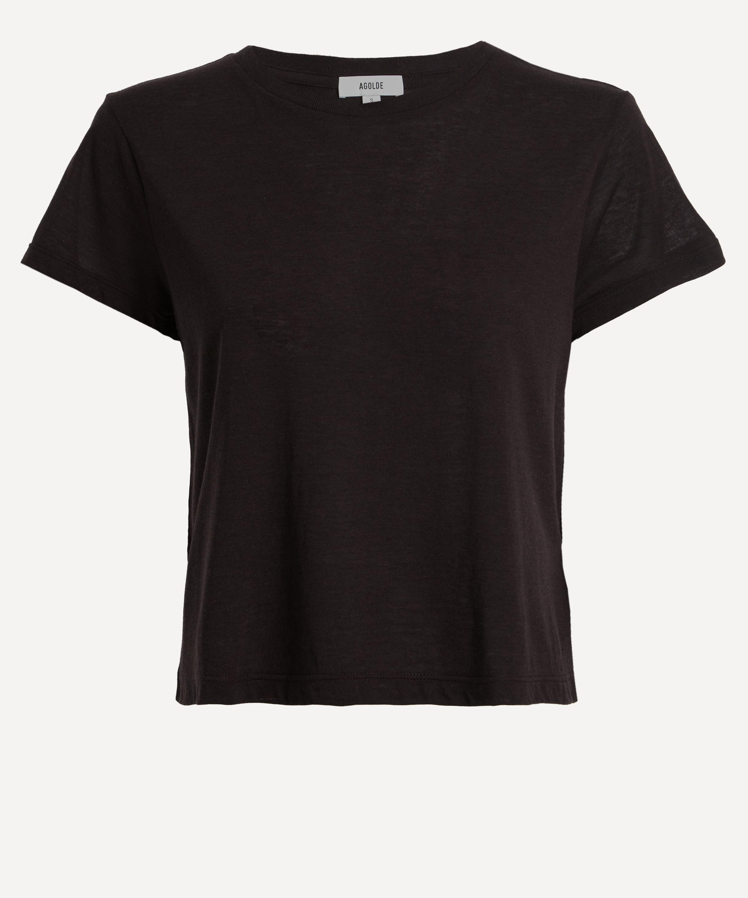 AGOLDE - Black Long Line Adine T-Shirt image number 0