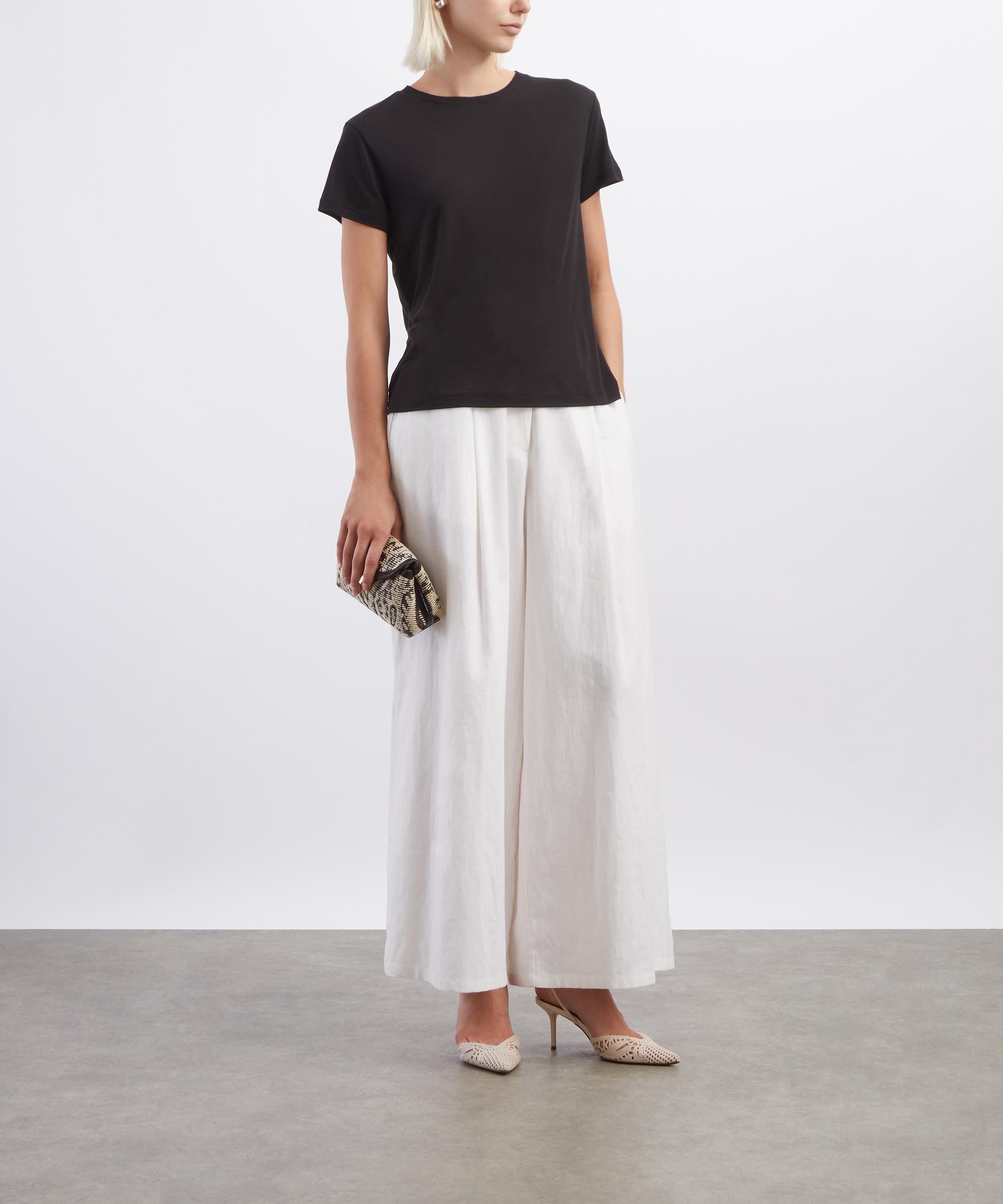 AGOLDE - Black Long Line Adine T-Shirt image number 1
