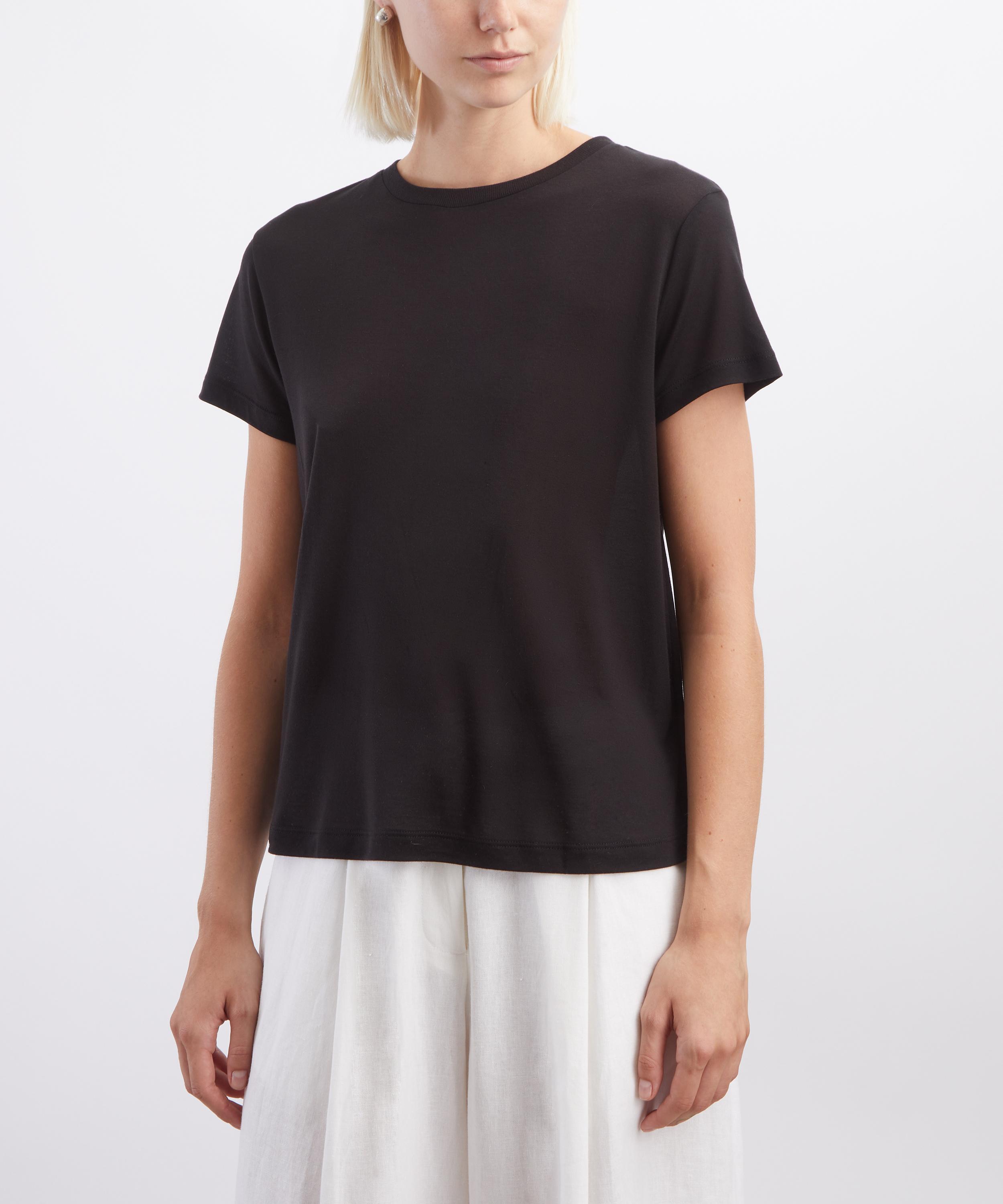AGOLDE - Black Long Line Adine T-Shirt image number 2