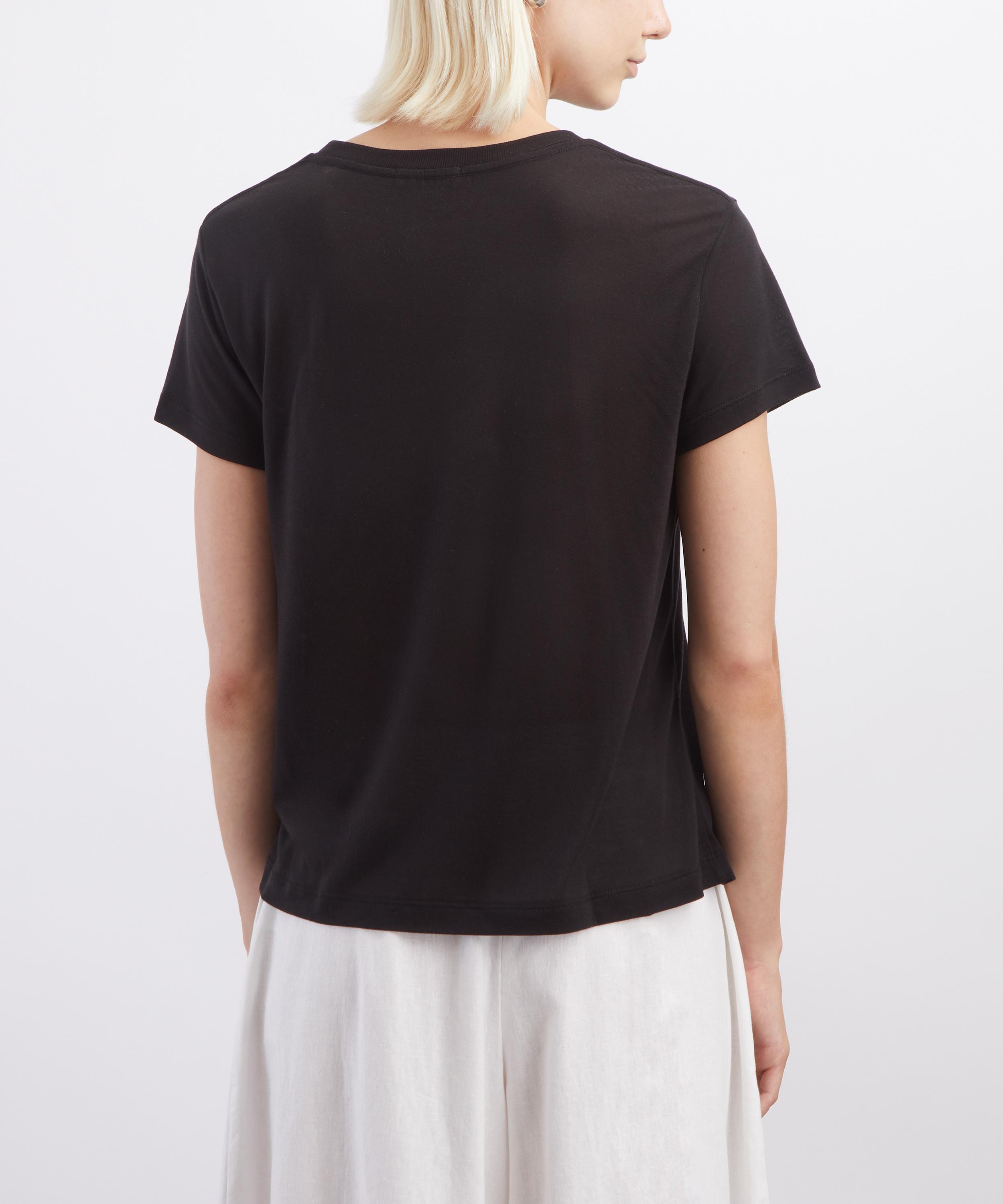 AGOLDE - Black Long Line Adine T-Shirt image number 3