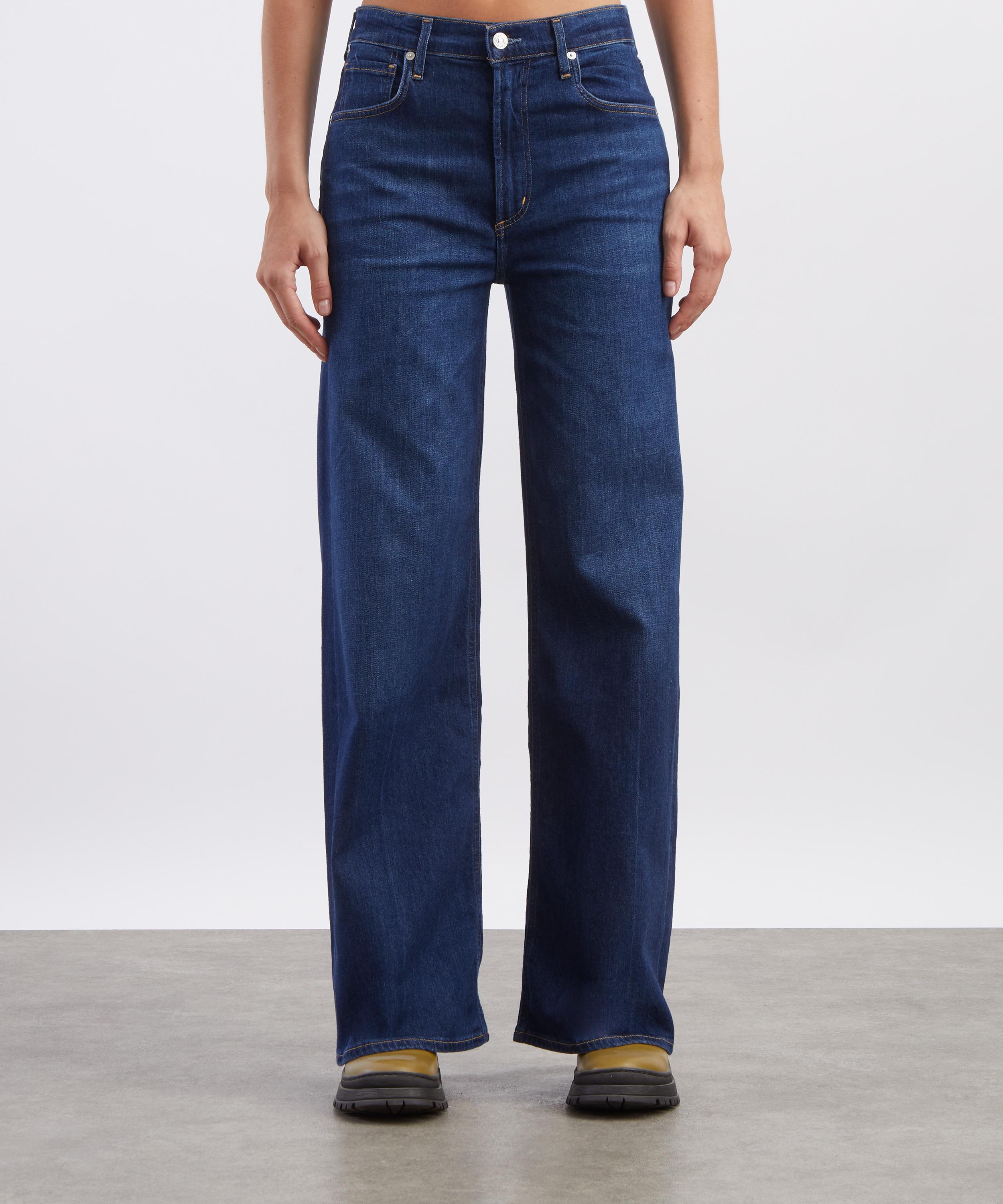 Citizens of Humanity - Lyra Long Wide-Leg Jeans in Elm image number 2