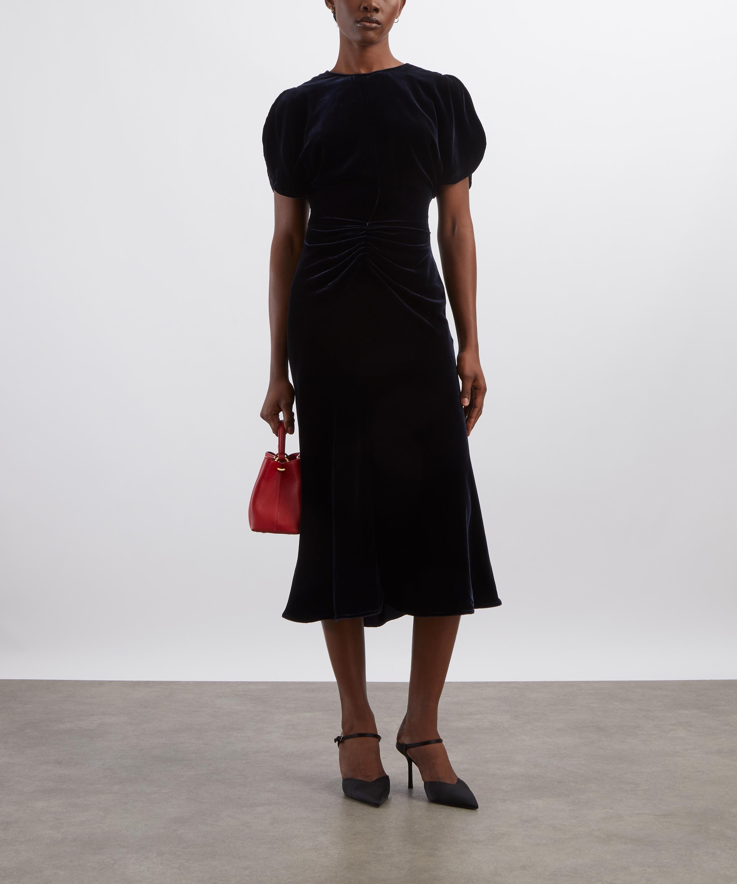 Victoria Beckham - Bela Velvet Midi Dress image number 1