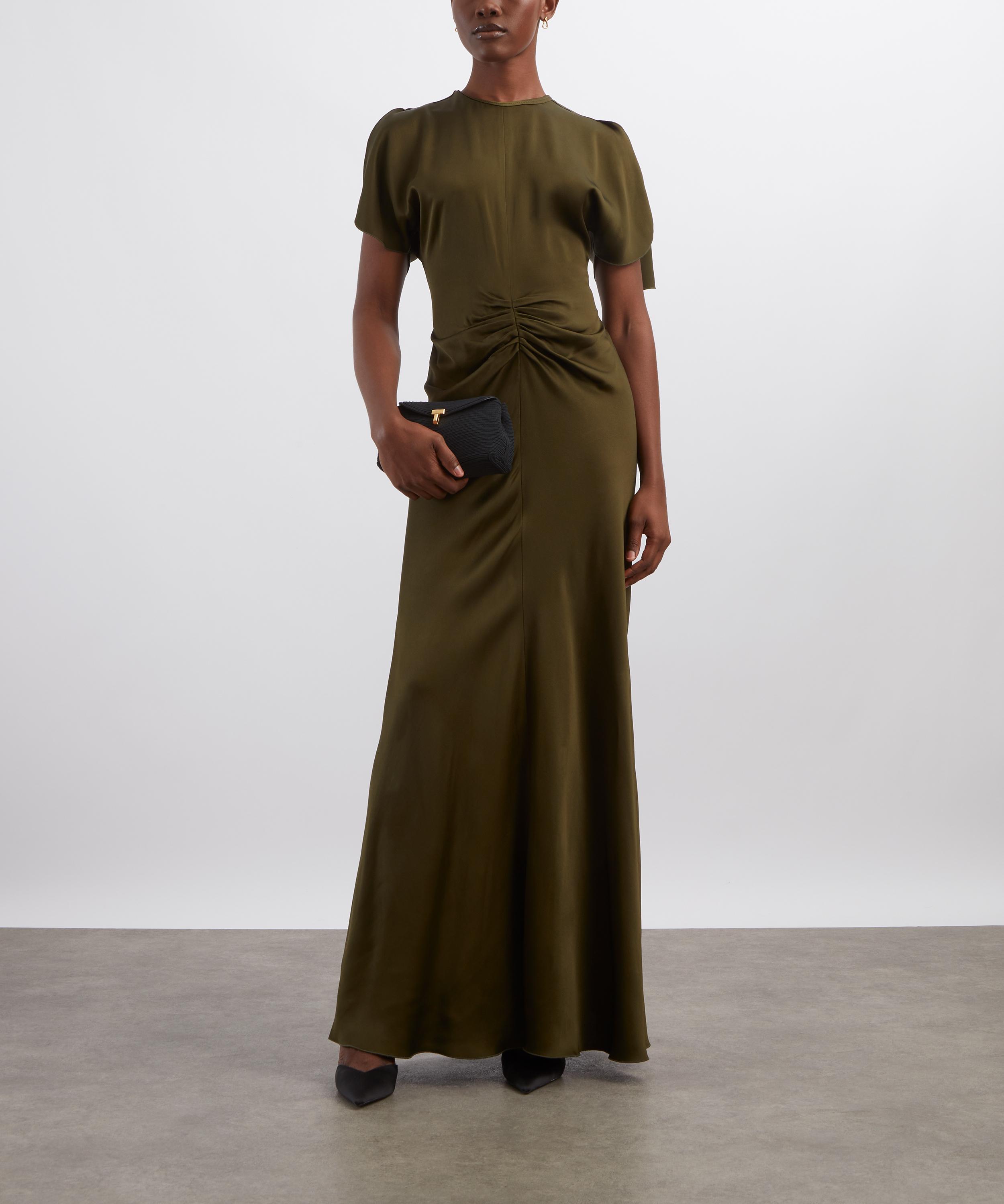 Victoria Beckham - Isabella Green Satin Gown image number 1