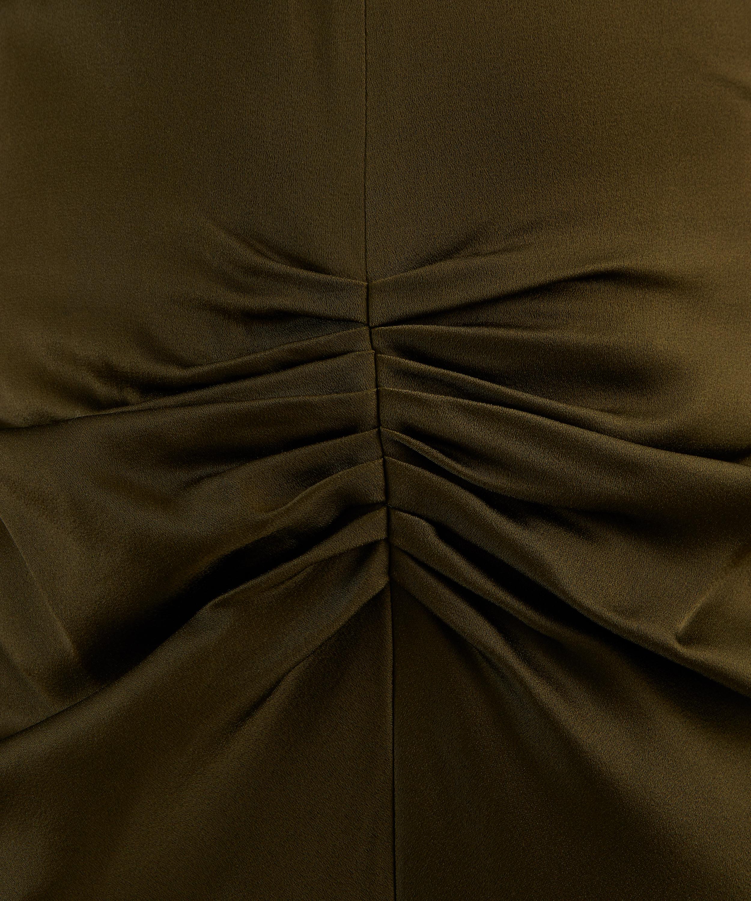 Victoria Beckham - Isabella Green Satin Gown image number 4