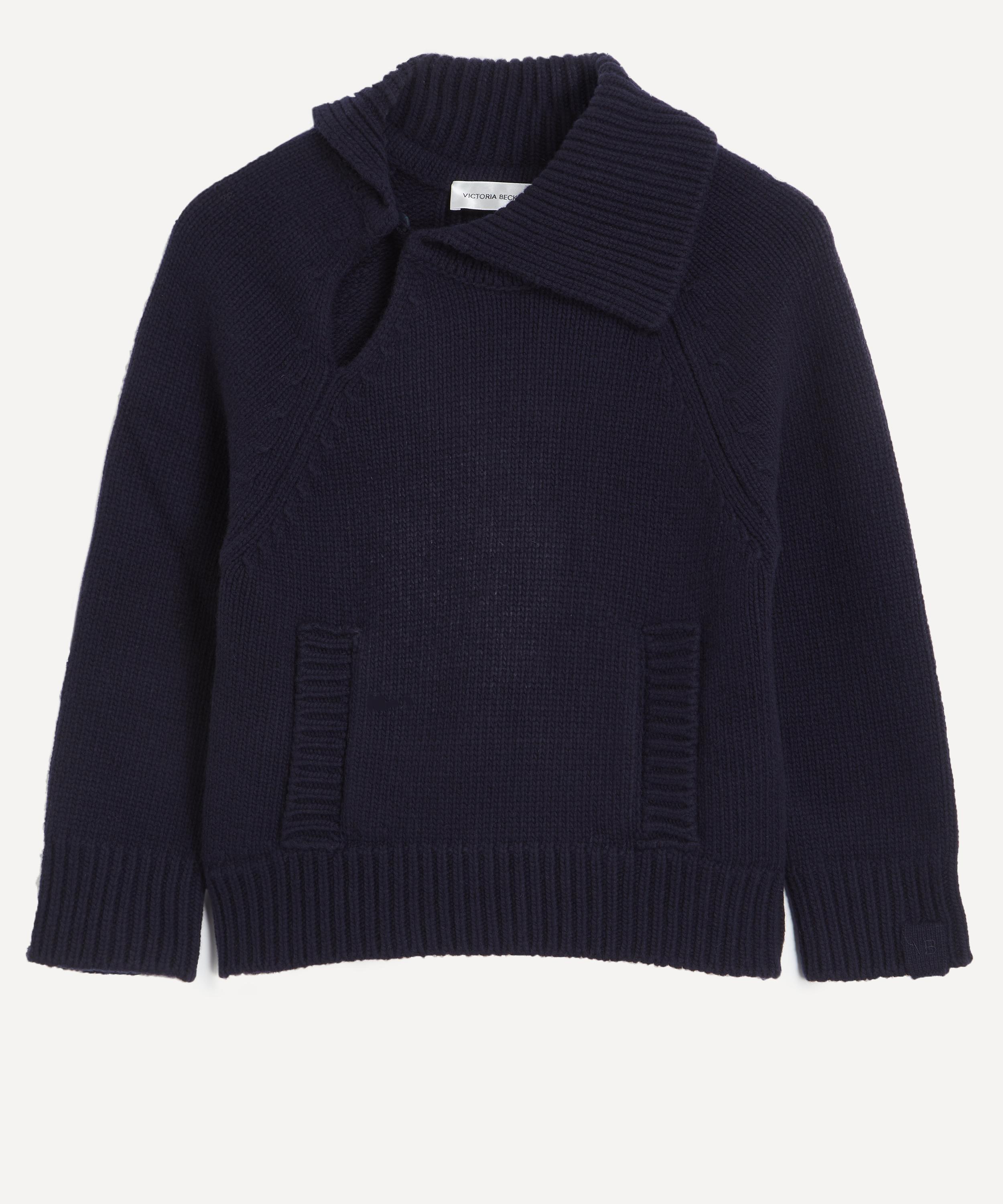 Victoria Beckham - Asymmetric Collar Wool Jumper