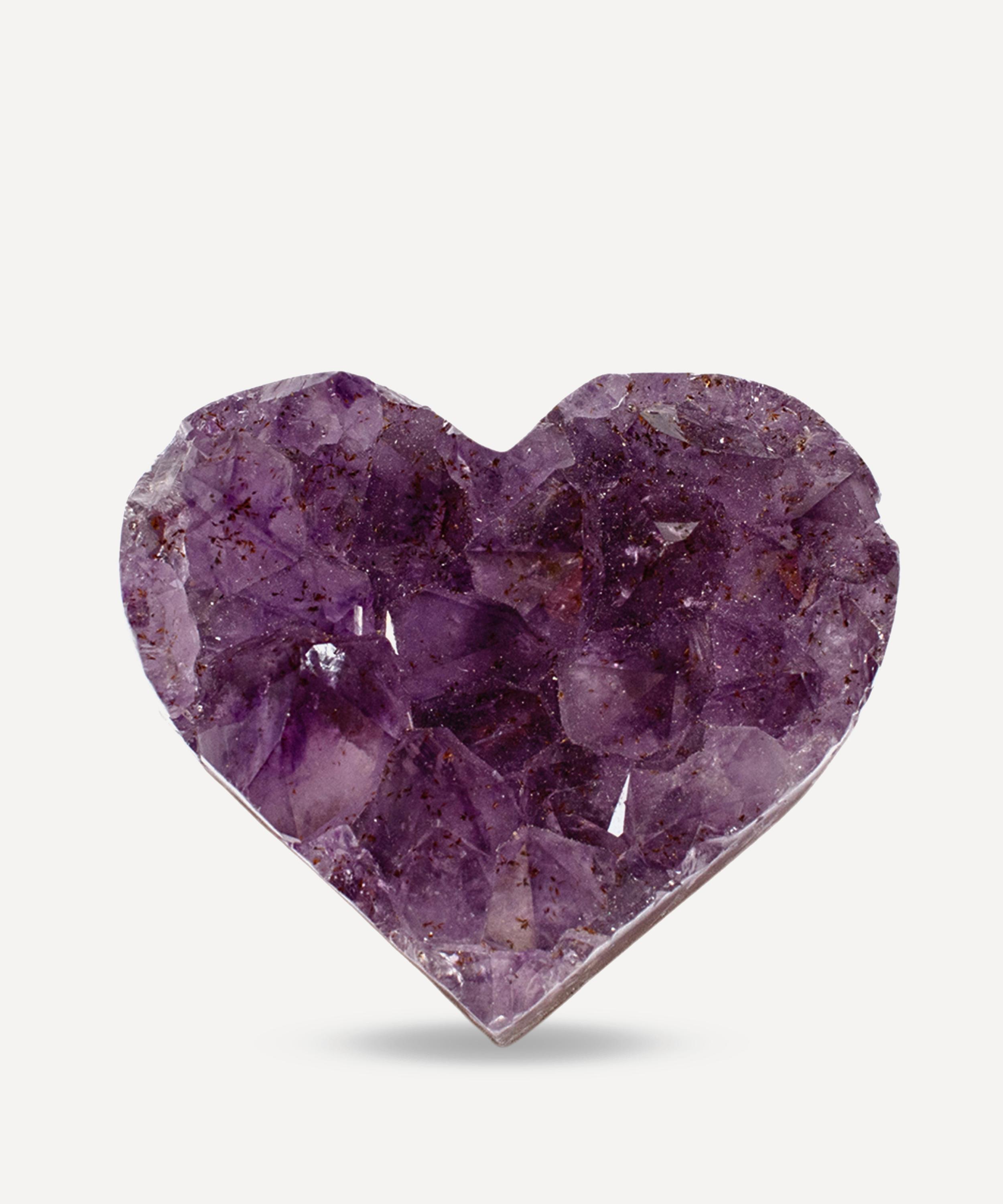 JIA JIA - Amethyst Druzy Small Heart image number 0