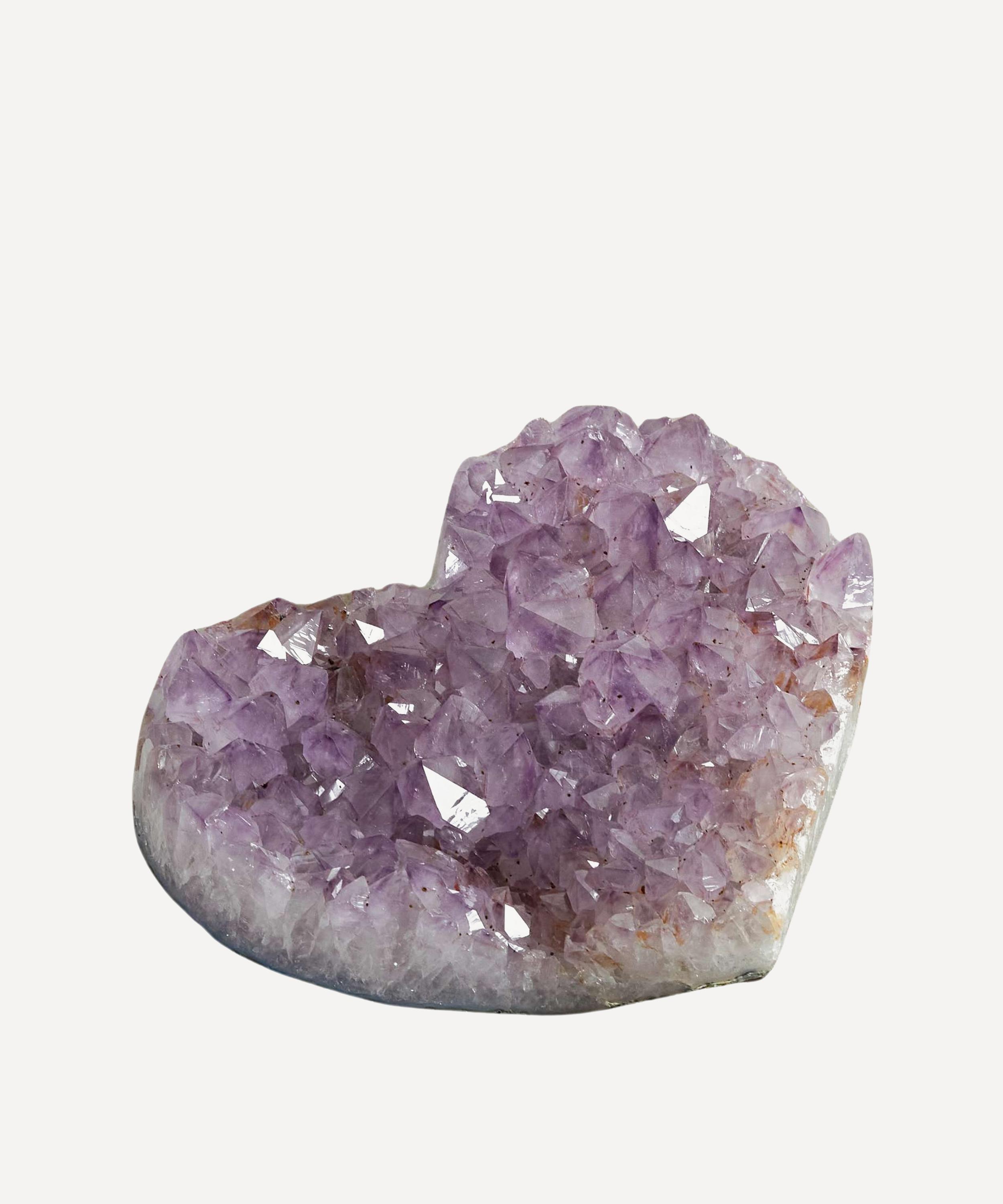 JIA JIA - Amethyst Druzy Small Heart image number 1