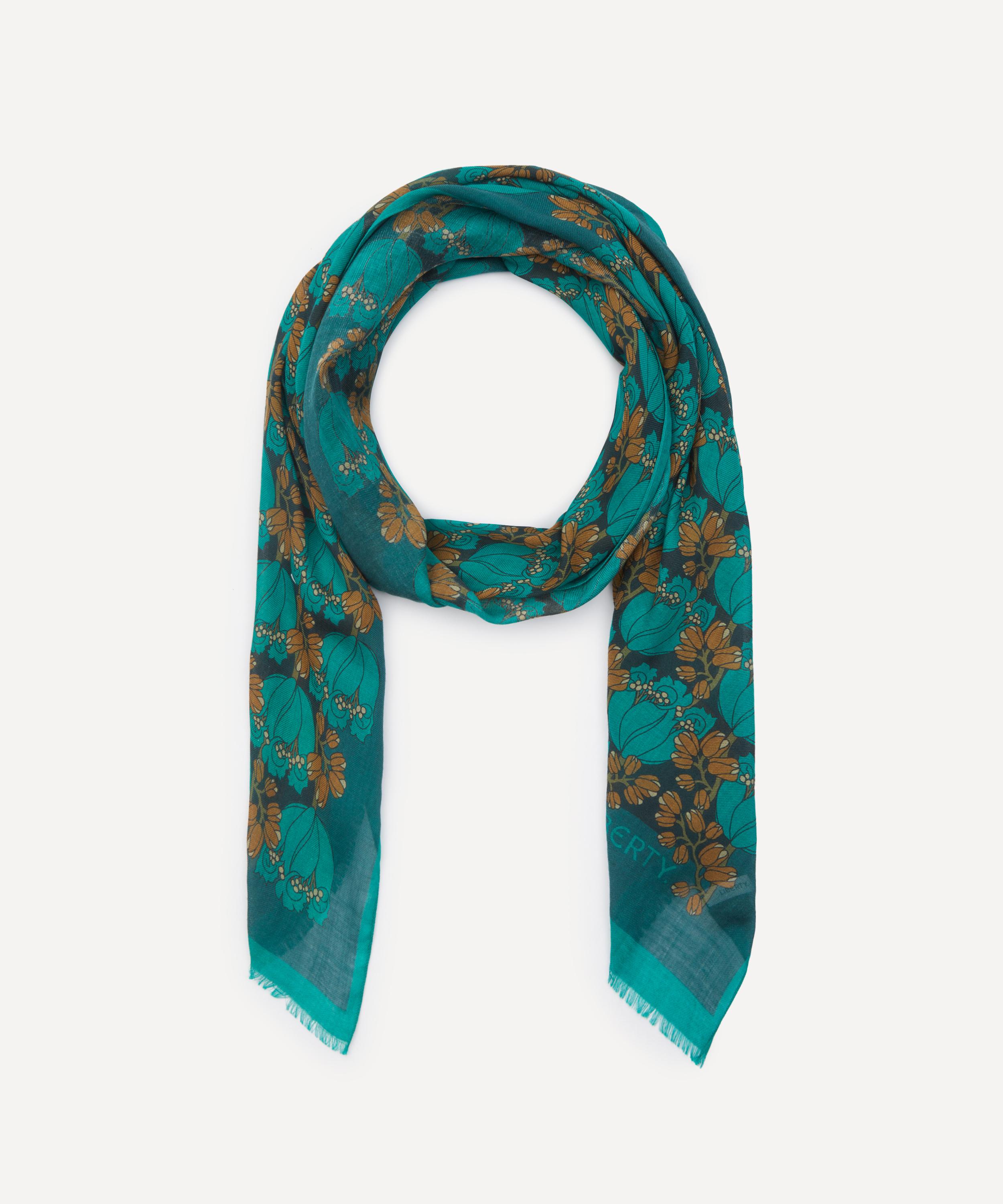 Liberty - Tudor Tulip 70x200 Wool-Silk Scarf image number 2