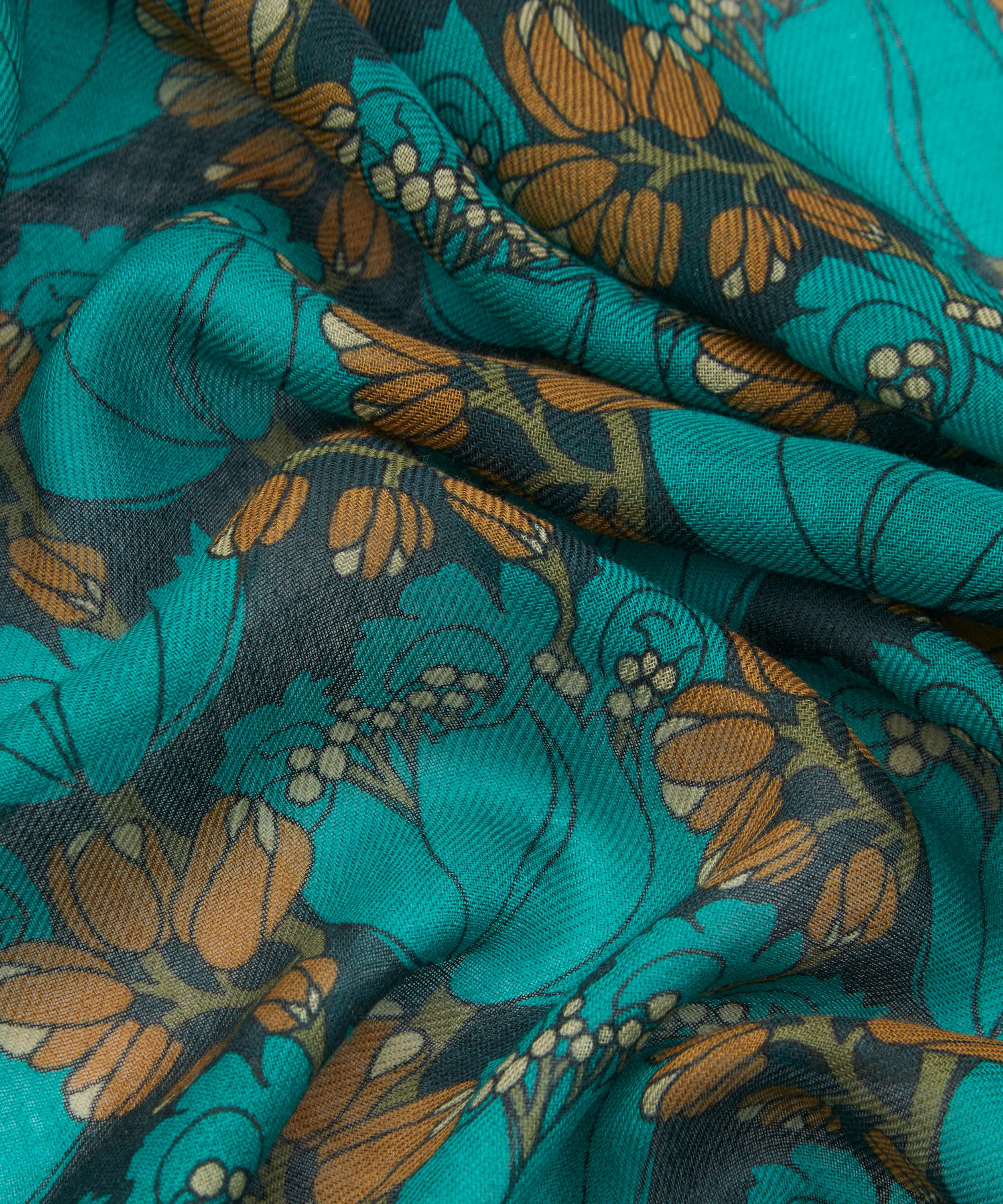 Liberty - Tudor Tulip 70x200 Wool-Silk Scarf image number 4
