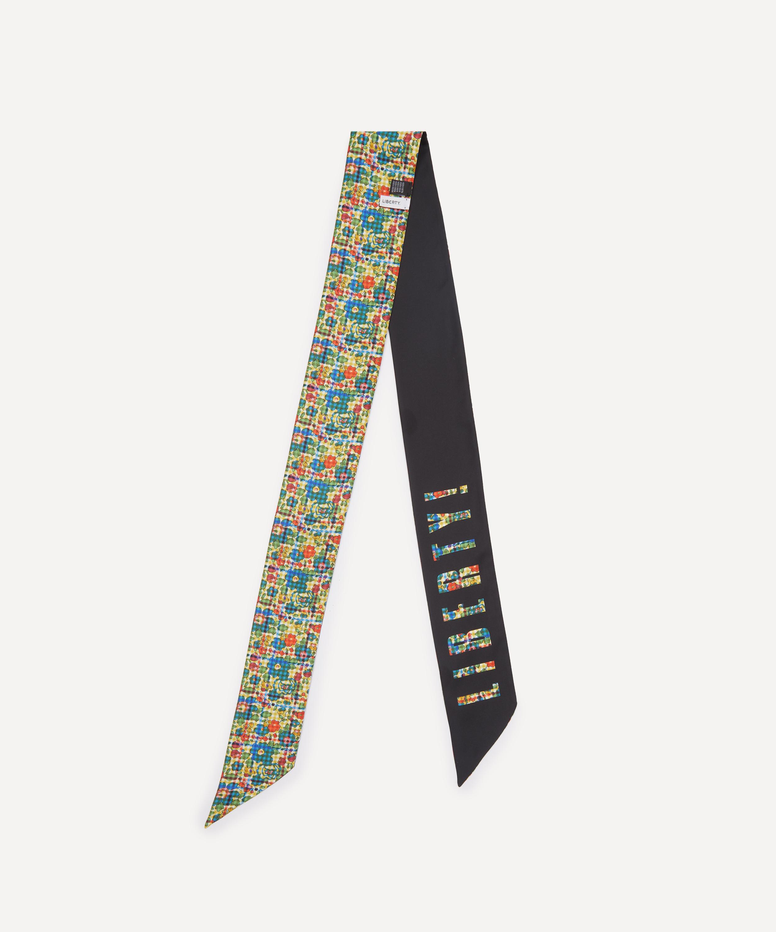 Liberty - Liberty Patchwork 8X160 Skinny Silk Scarf image number 2