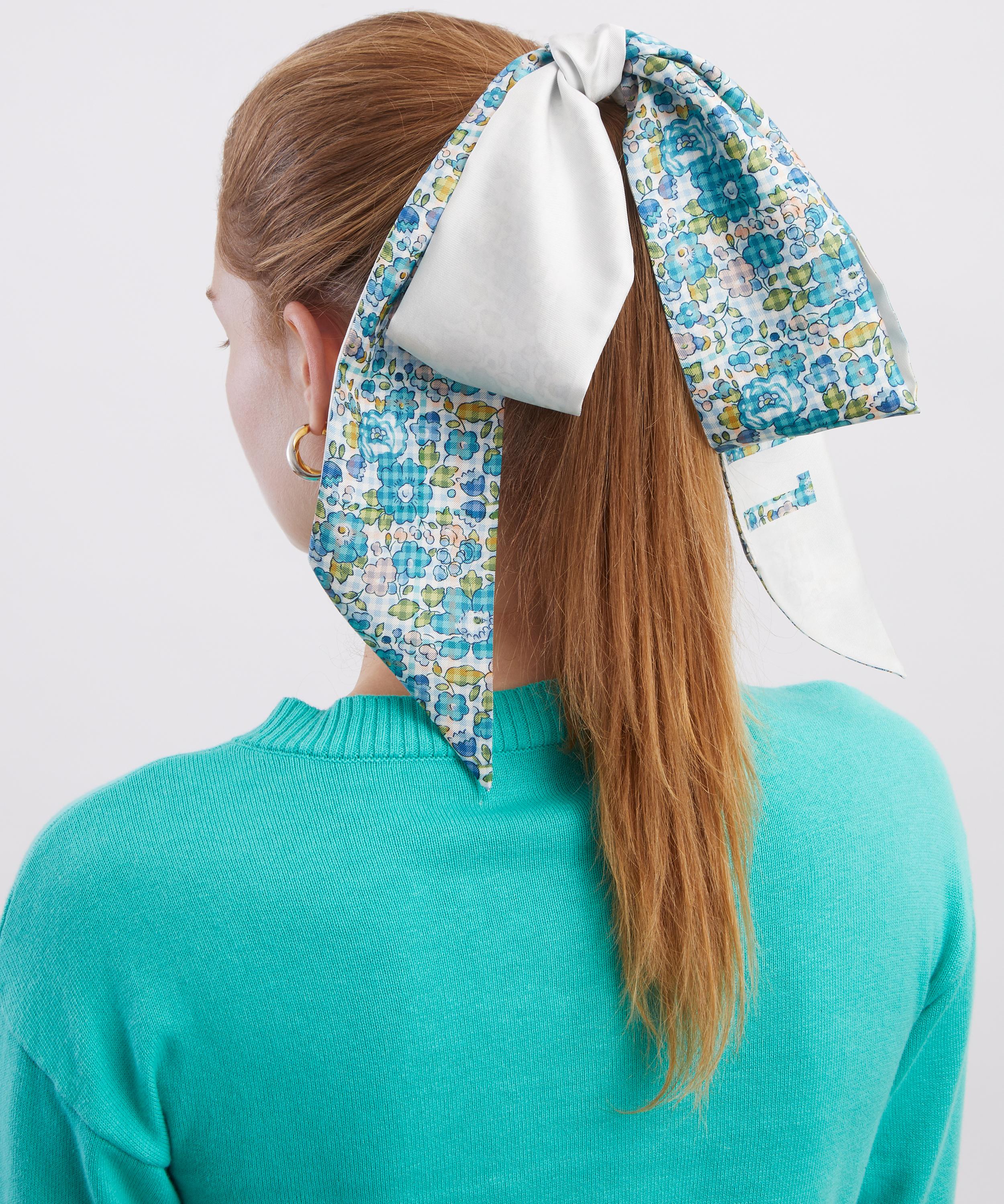 Liberty - Liberty Patchwork 8X160 Skinny Silk Scarf image number 1