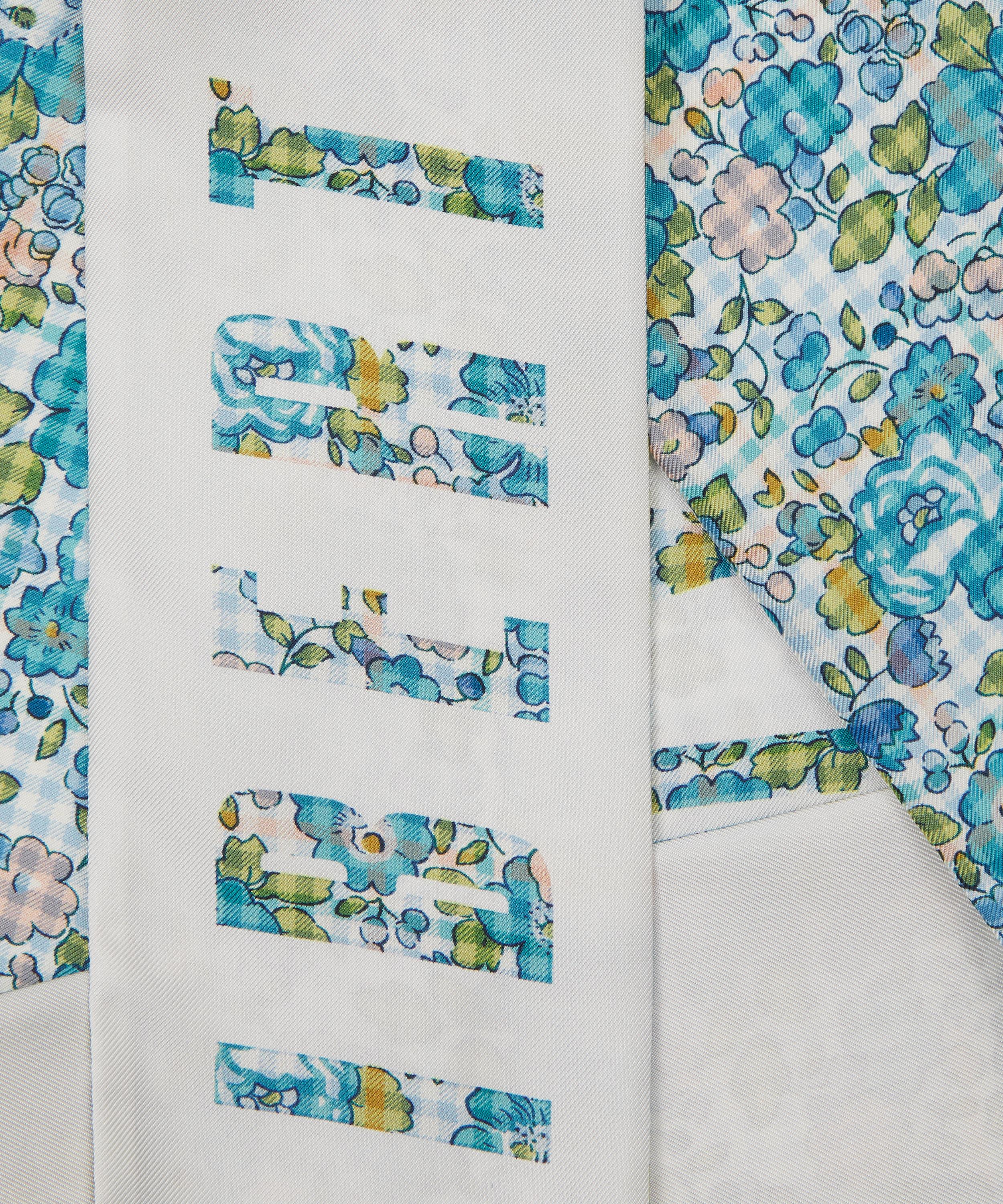 Liberty - Liberty Patchwork 8X160 Skinny Silk Scarf image number 3