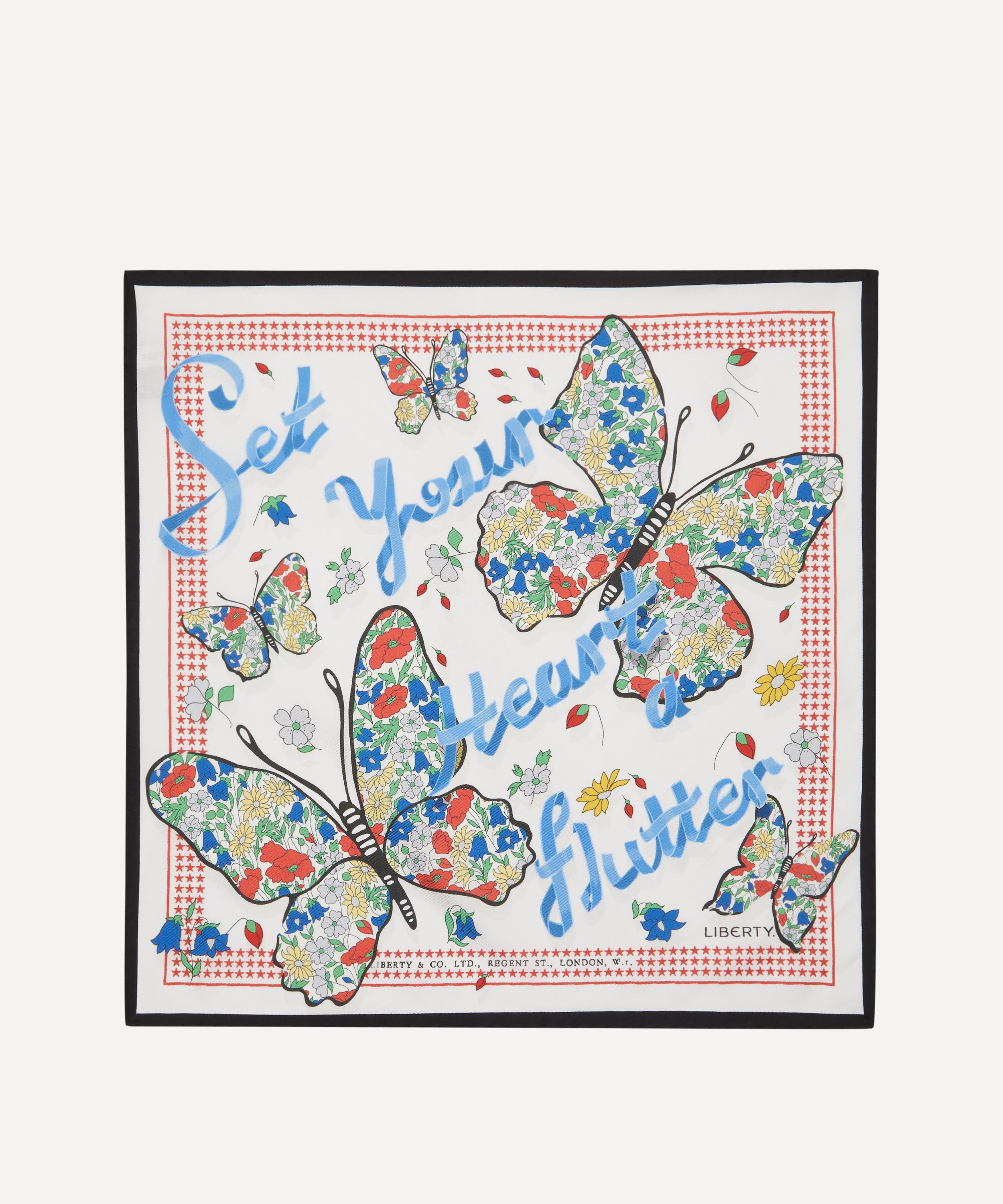 Liberty - Set Your Heart A Flutter Silk Scarf 45 image number 0