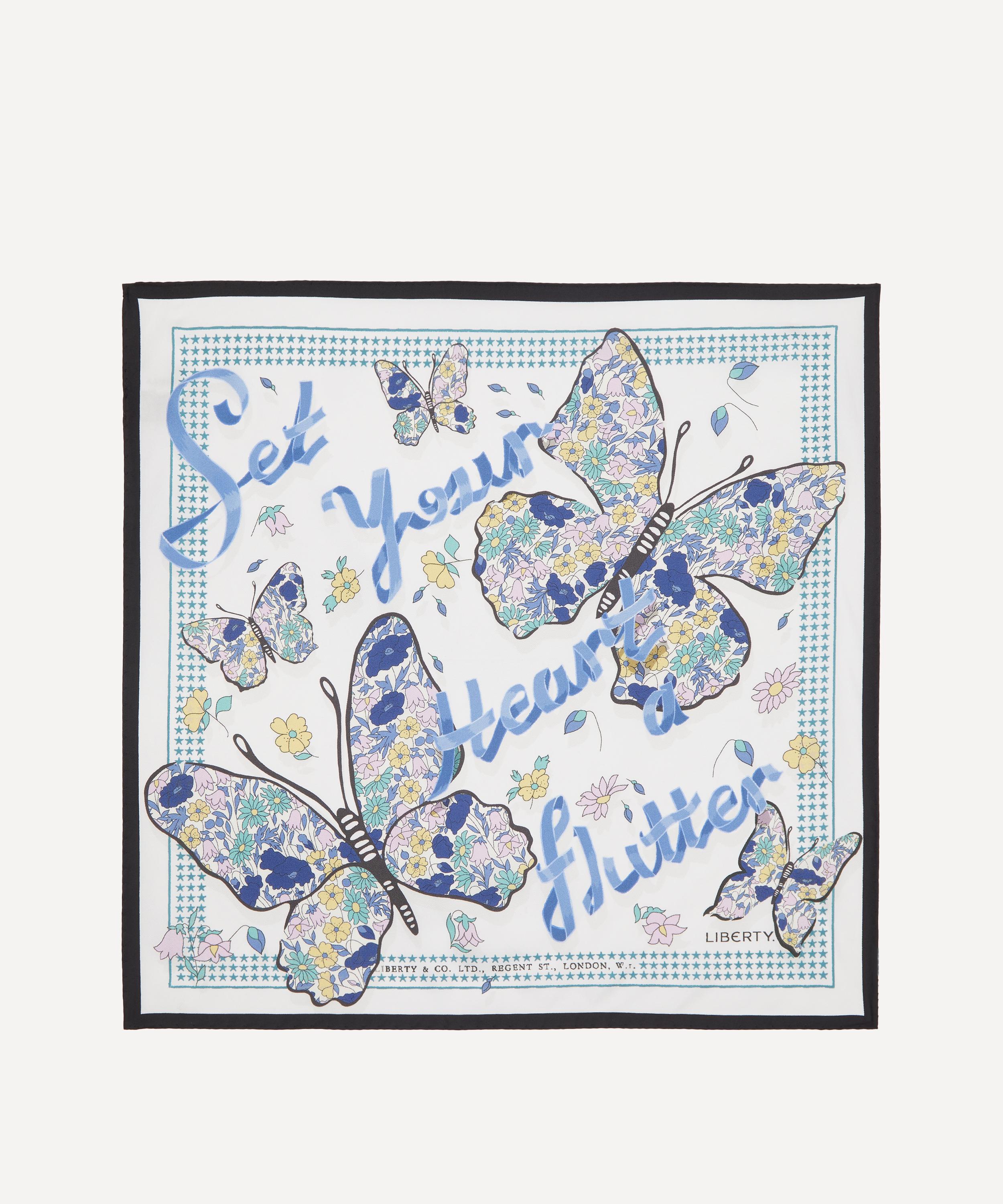 Liberty - Set Your Heart A Flutter Silk Scarf 45 image number 0