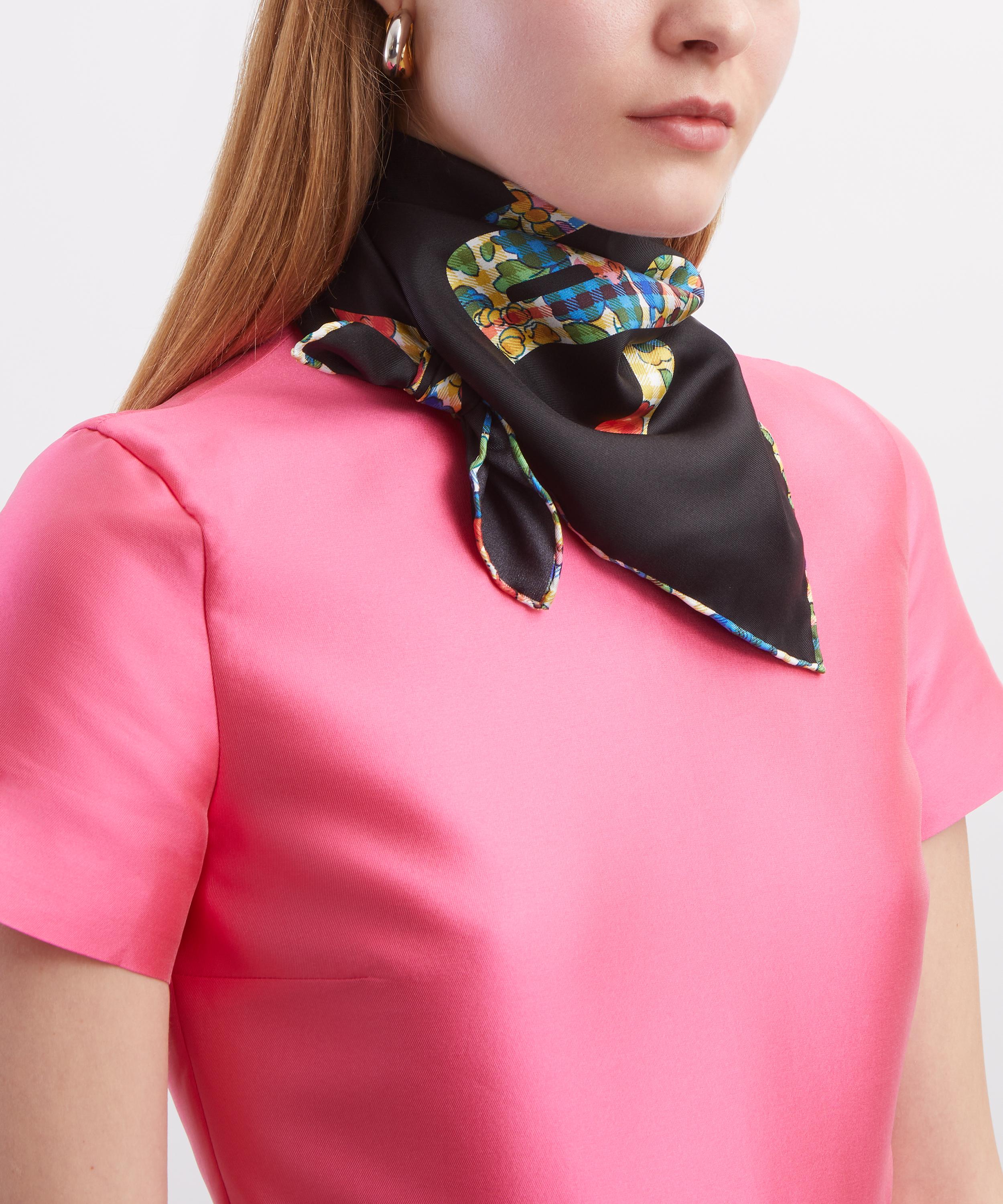 Liberty - Liberty Patchwork Silk Scarf 70 image number 1