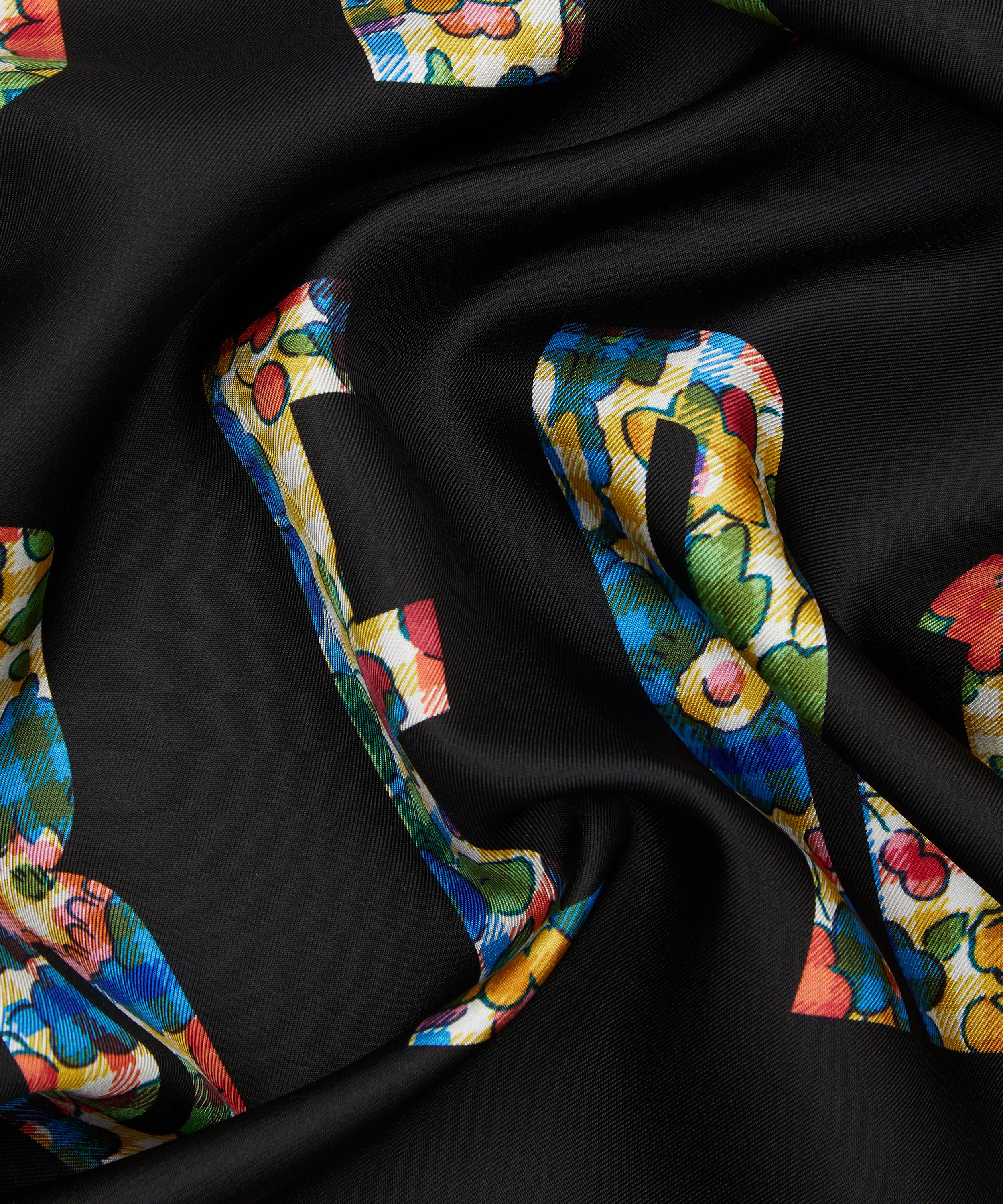 Liberty - Liberty Patchwork Silk Scarf 70 image number 4