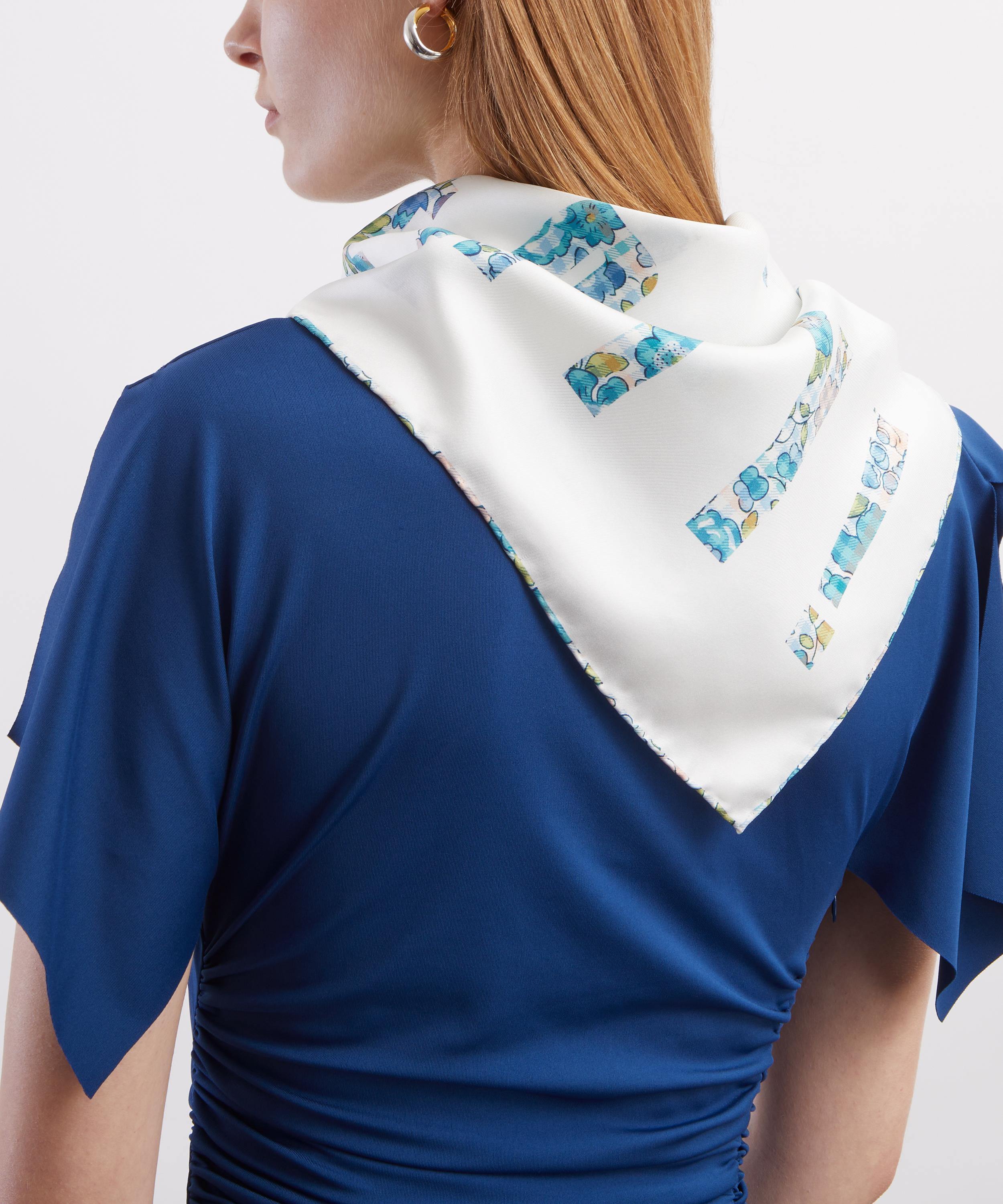 Liberty - Liberty Patchwork Silk Scarf 70 image number 1