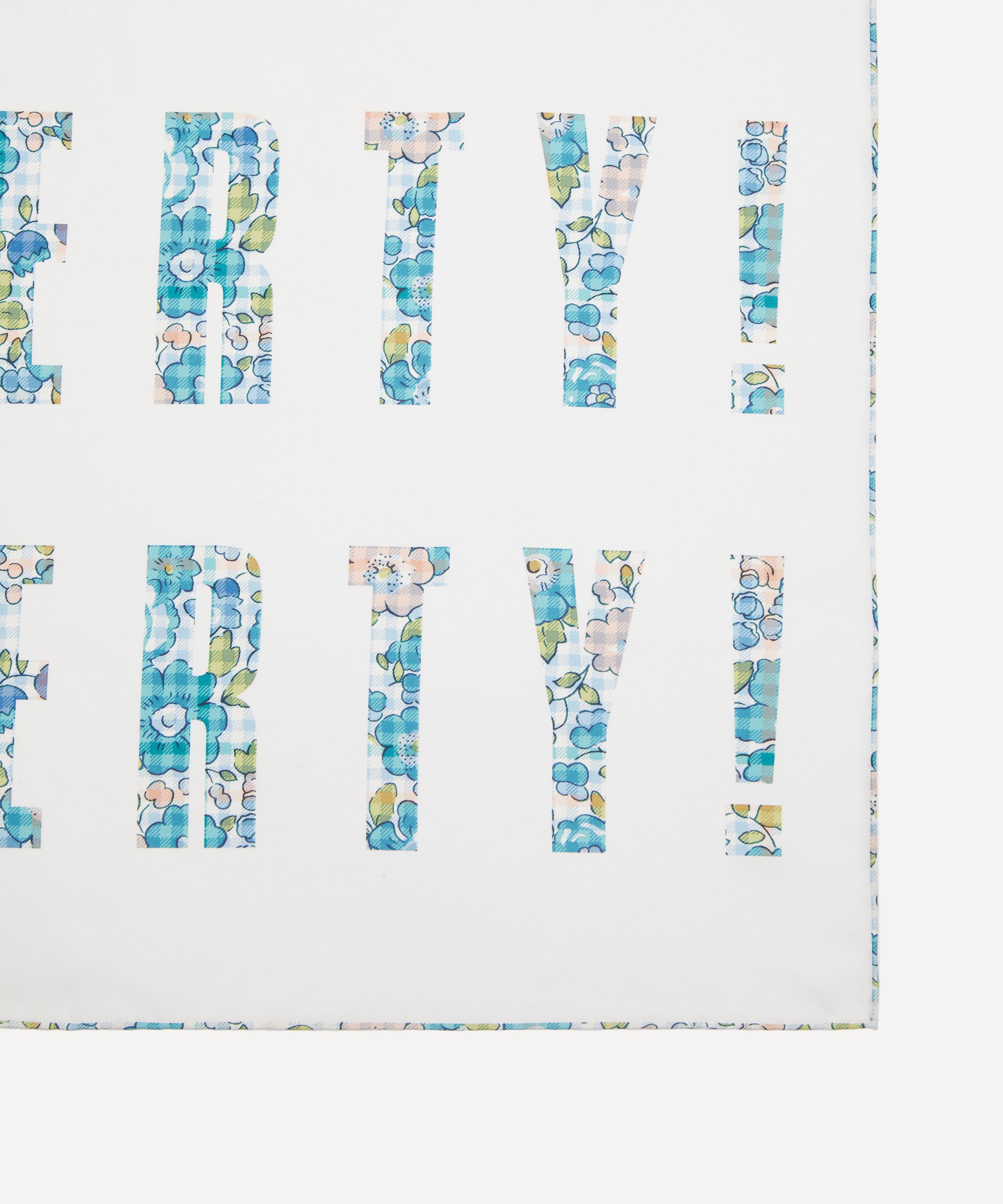Liberty - Liberty Patchwork Silk Scarf 70 image number 3